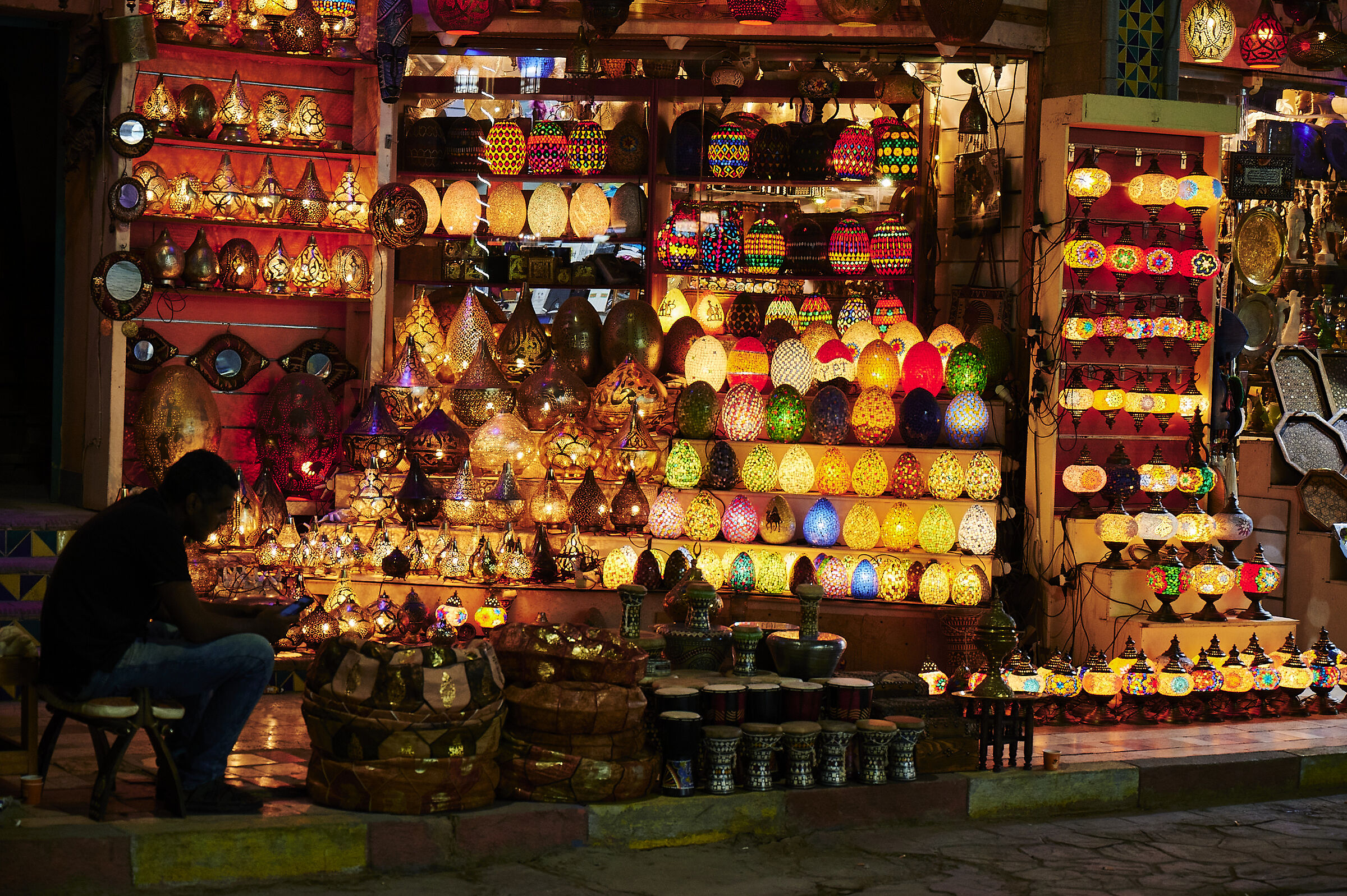 Lights in the market