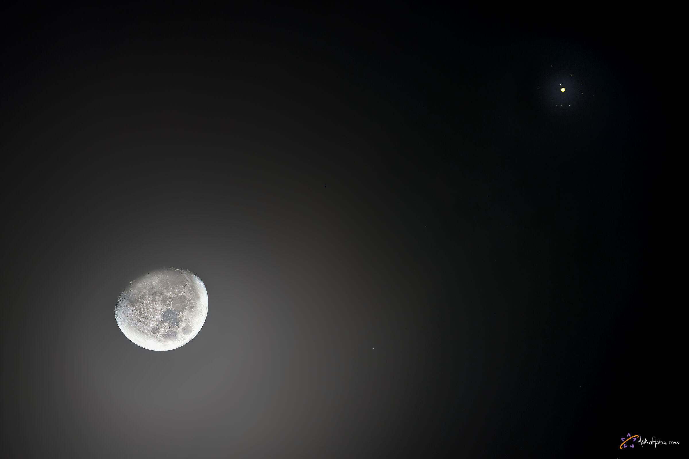 Congiunzione Luna-Giove