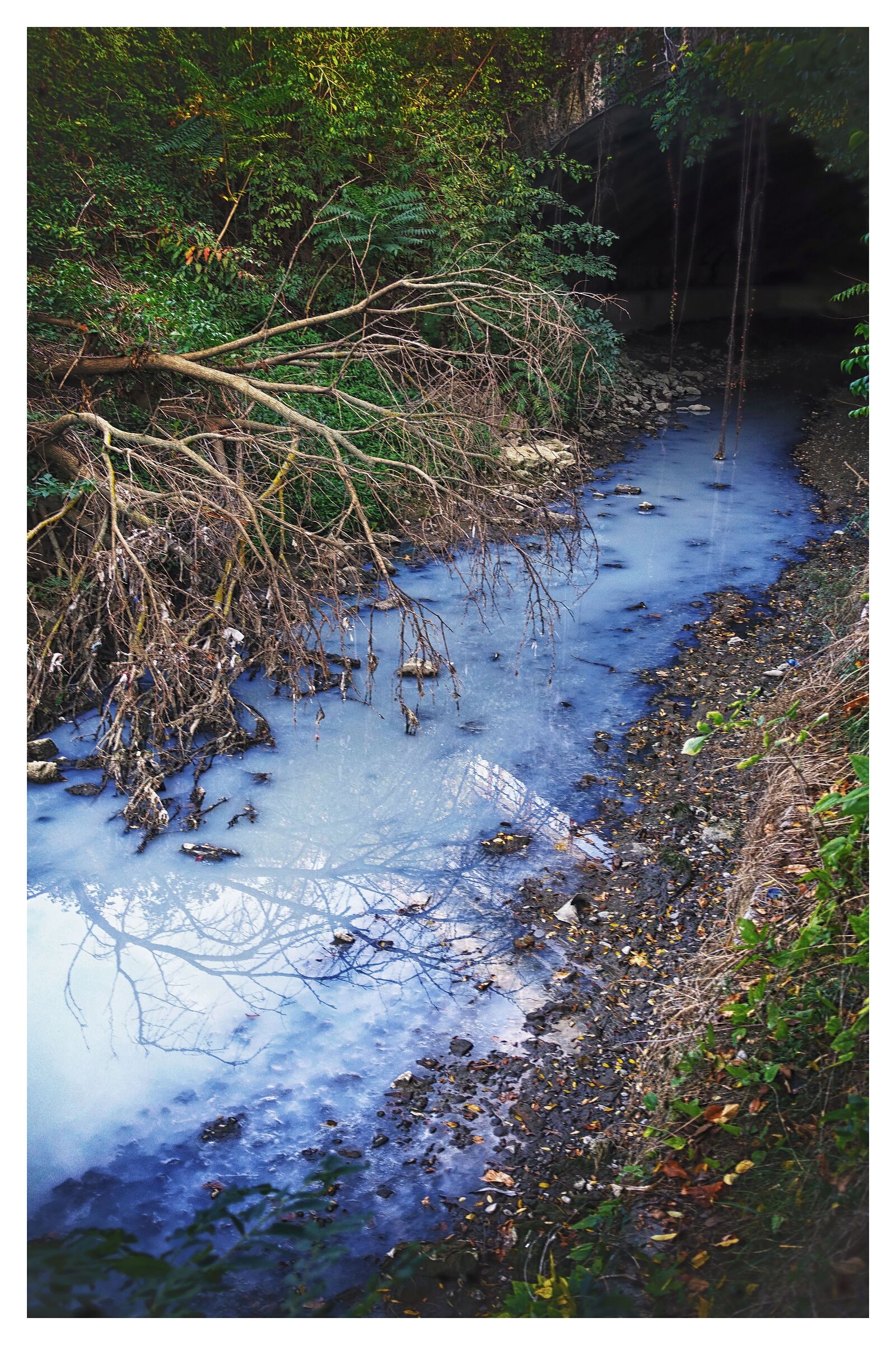 The white waters of the Navile canal