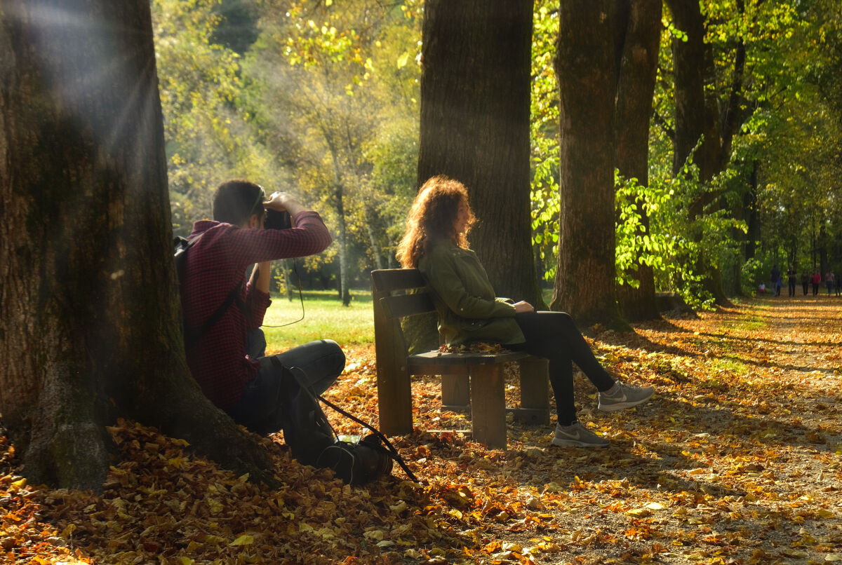 The woman and the photographer