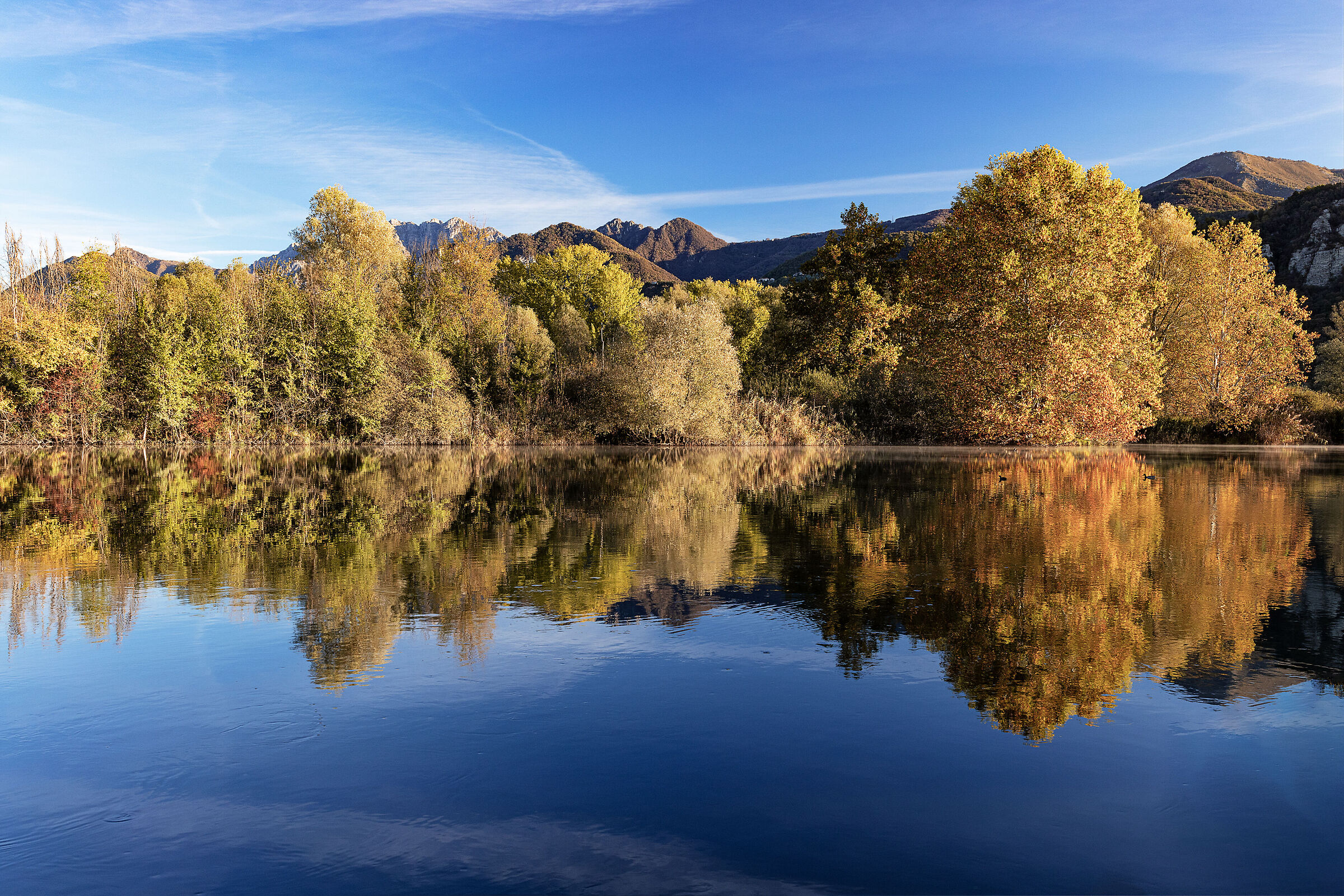 Autumn reflections on the Adda