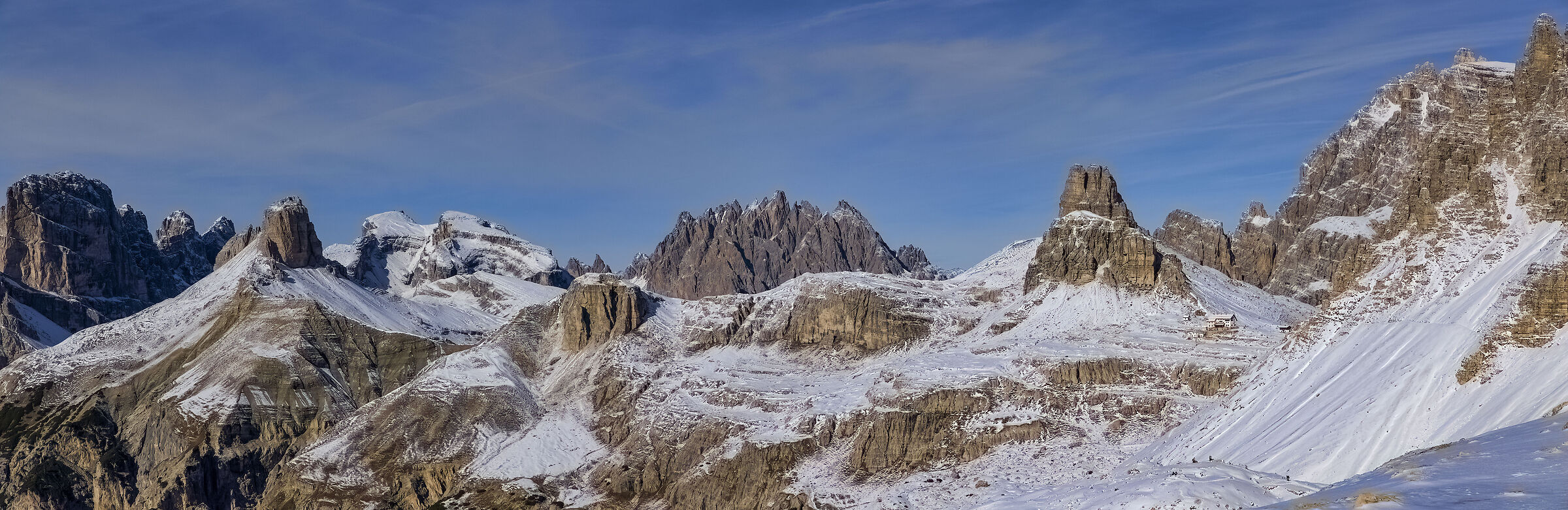 Panoramica alle dolomiti dalle 3 cime
