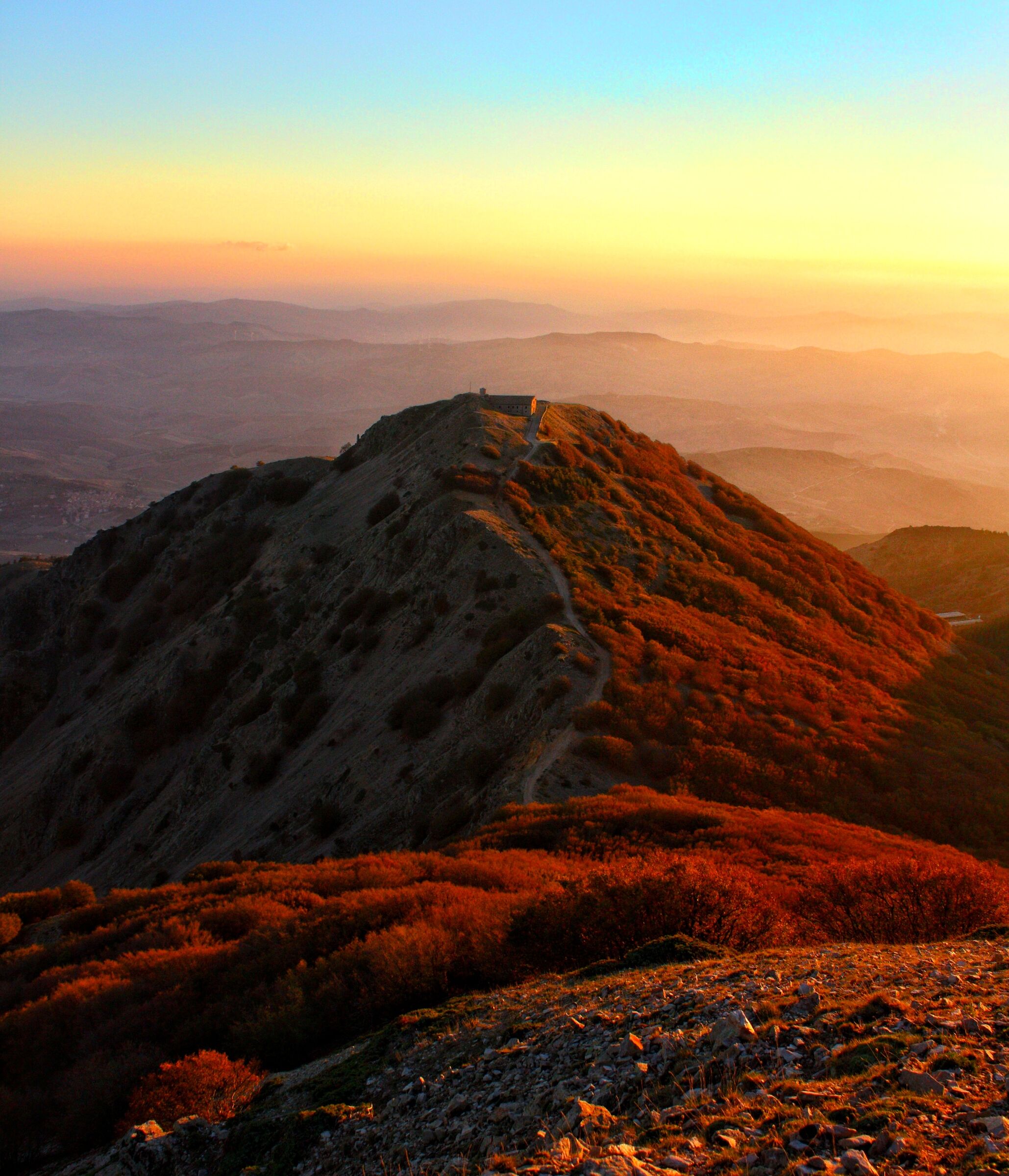 Sunset on Monte San Salvatore