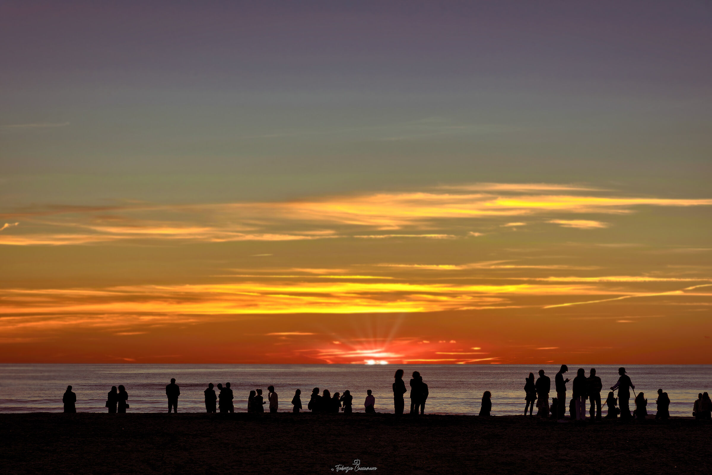 Silhouette at sunset