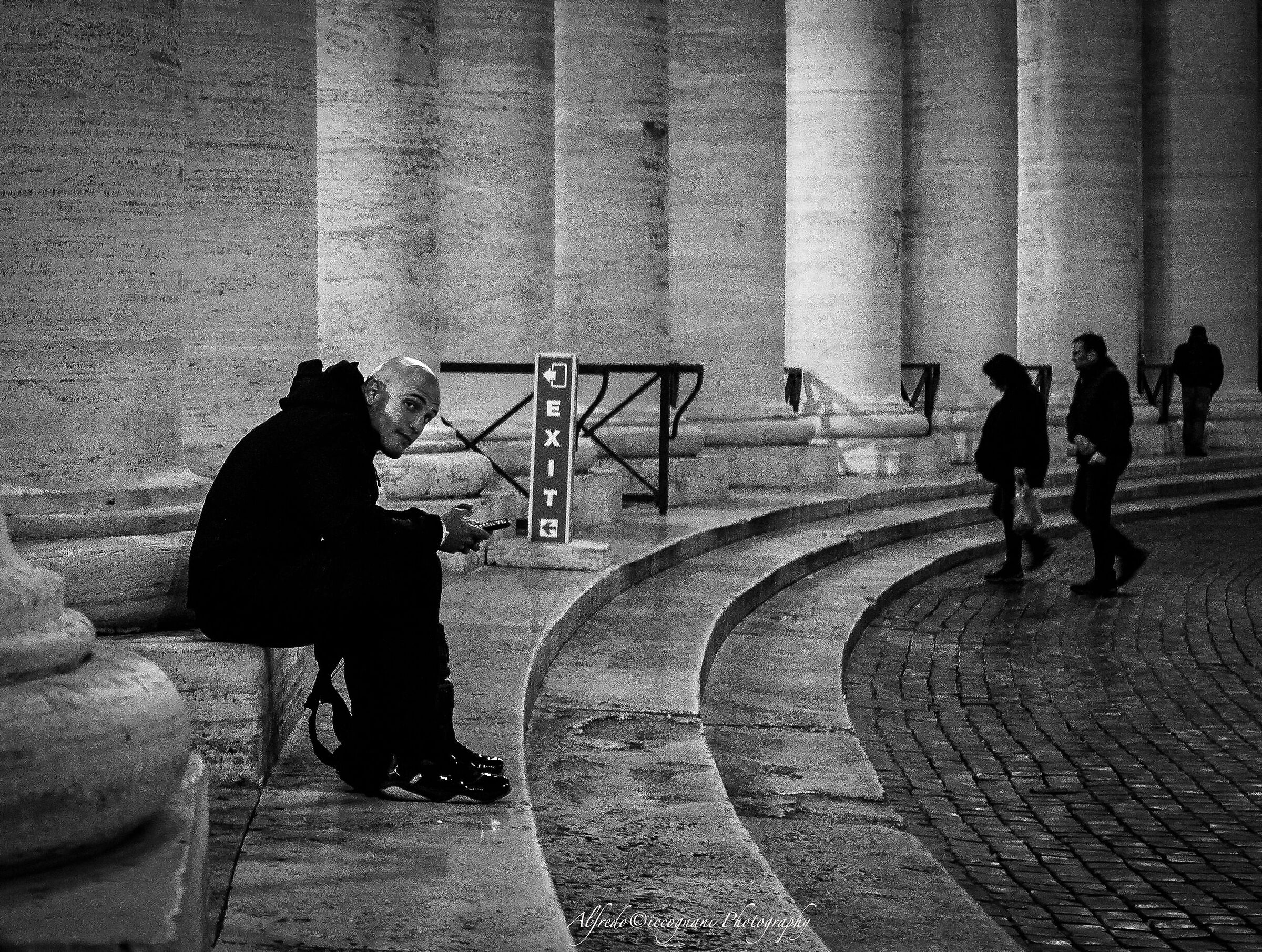 Tourist in San Pietro