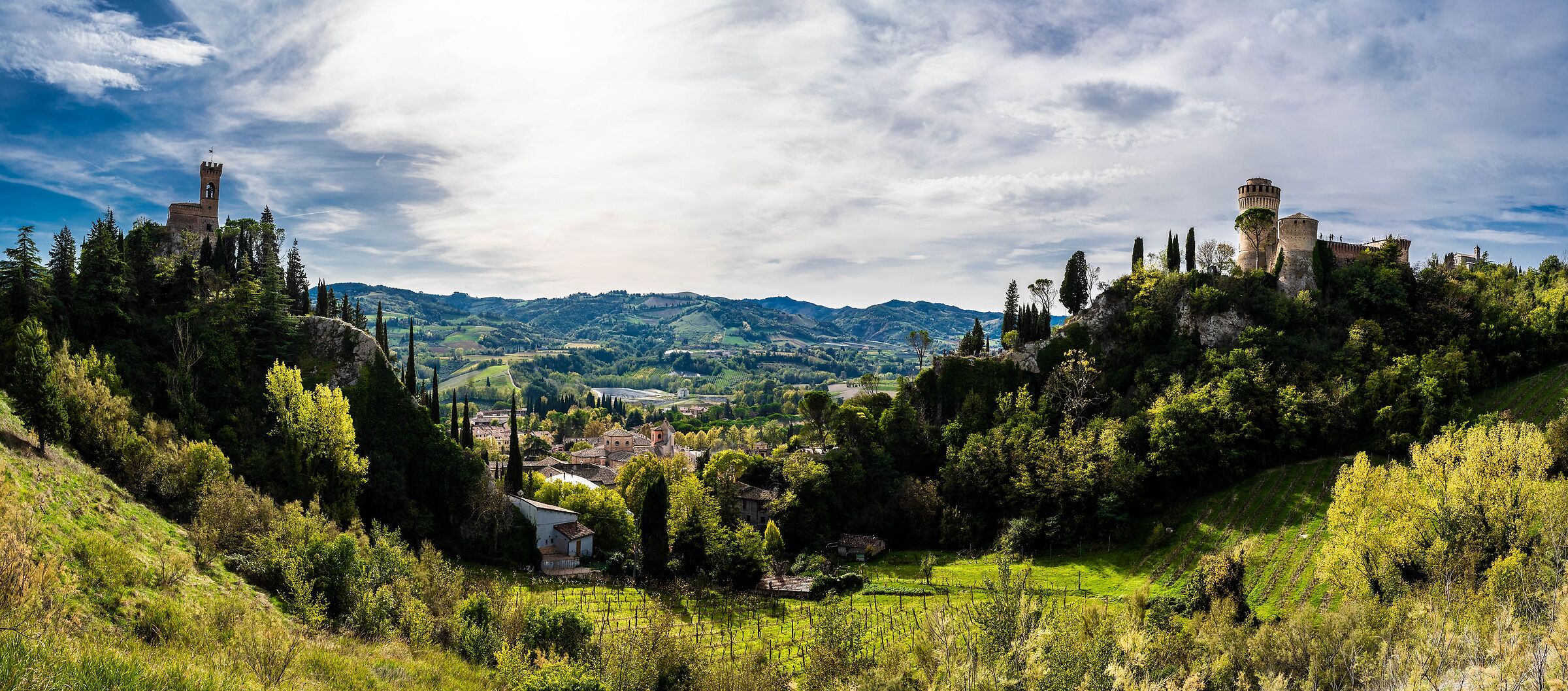 Brisighella - Doing tests of Unione Panorama in LR