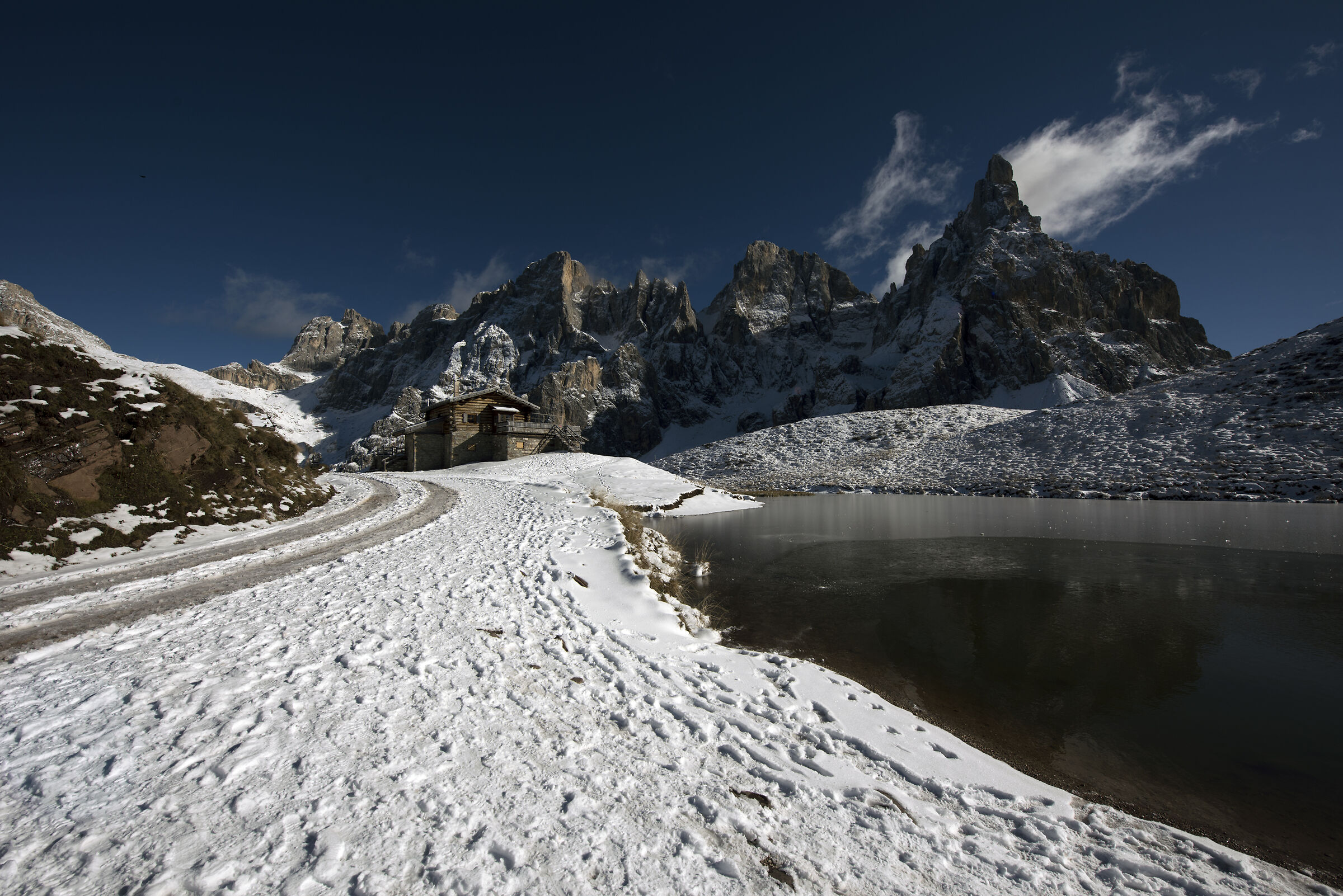 prima neve baita segantini