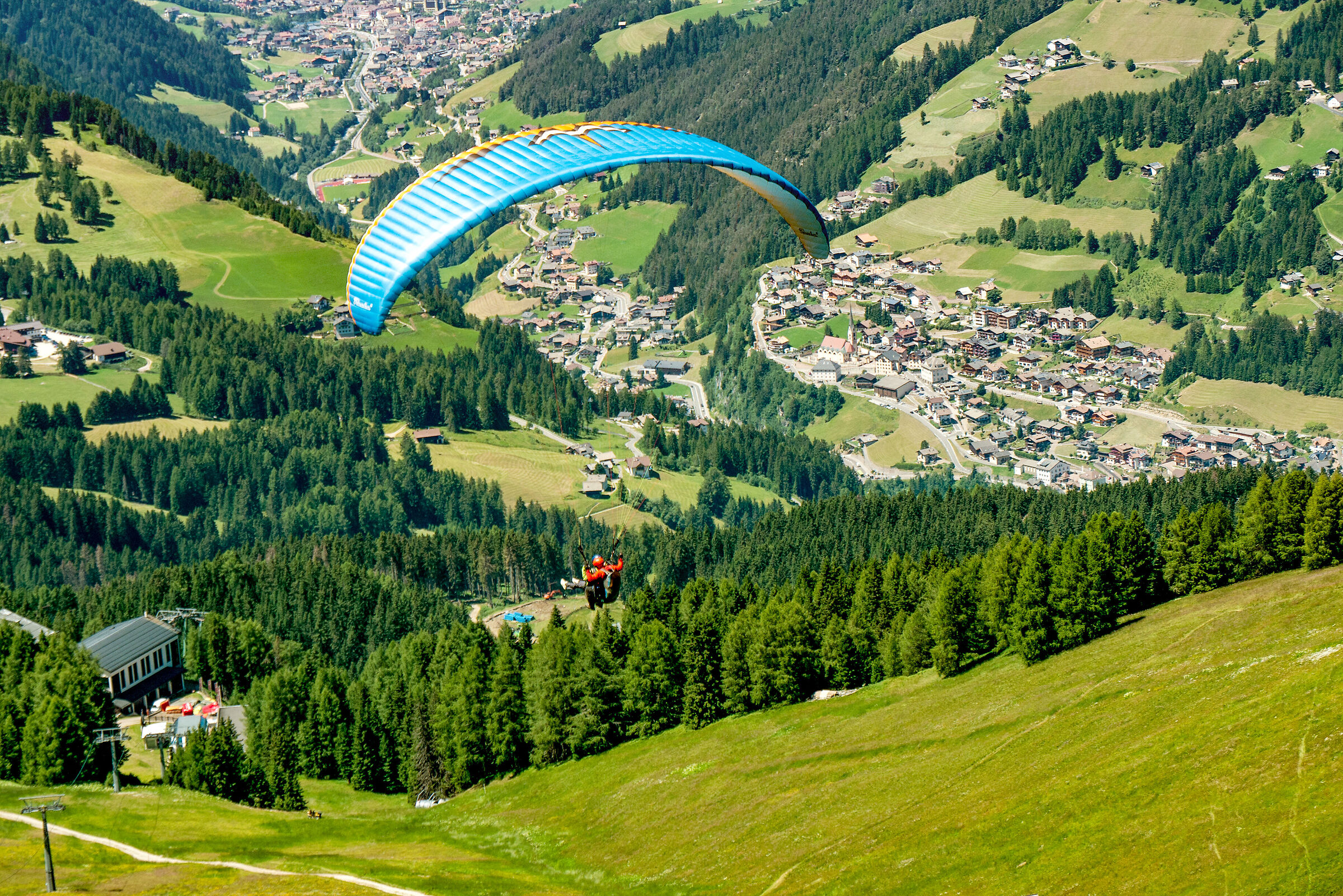 flight over Val Gardena