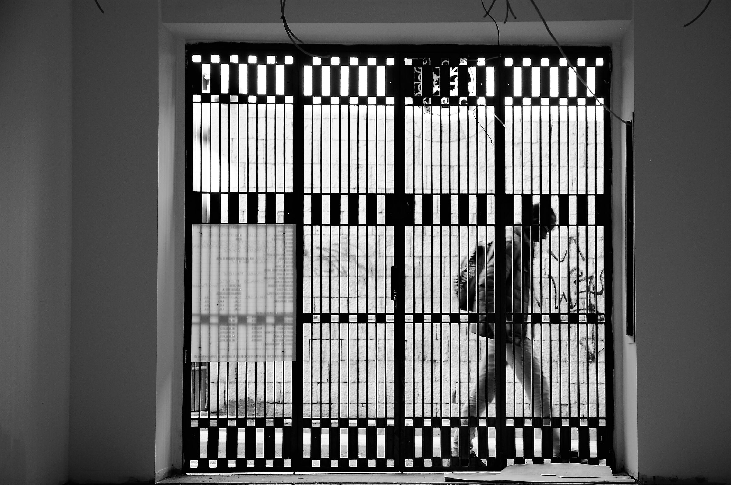 Behind bars