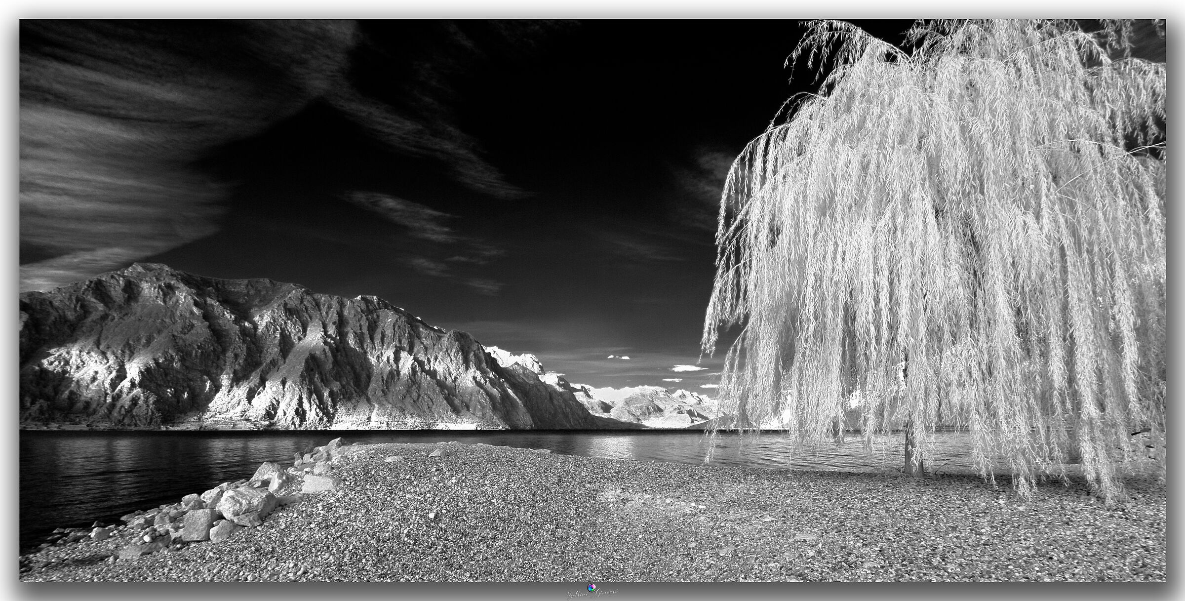 Garda lake Infrared