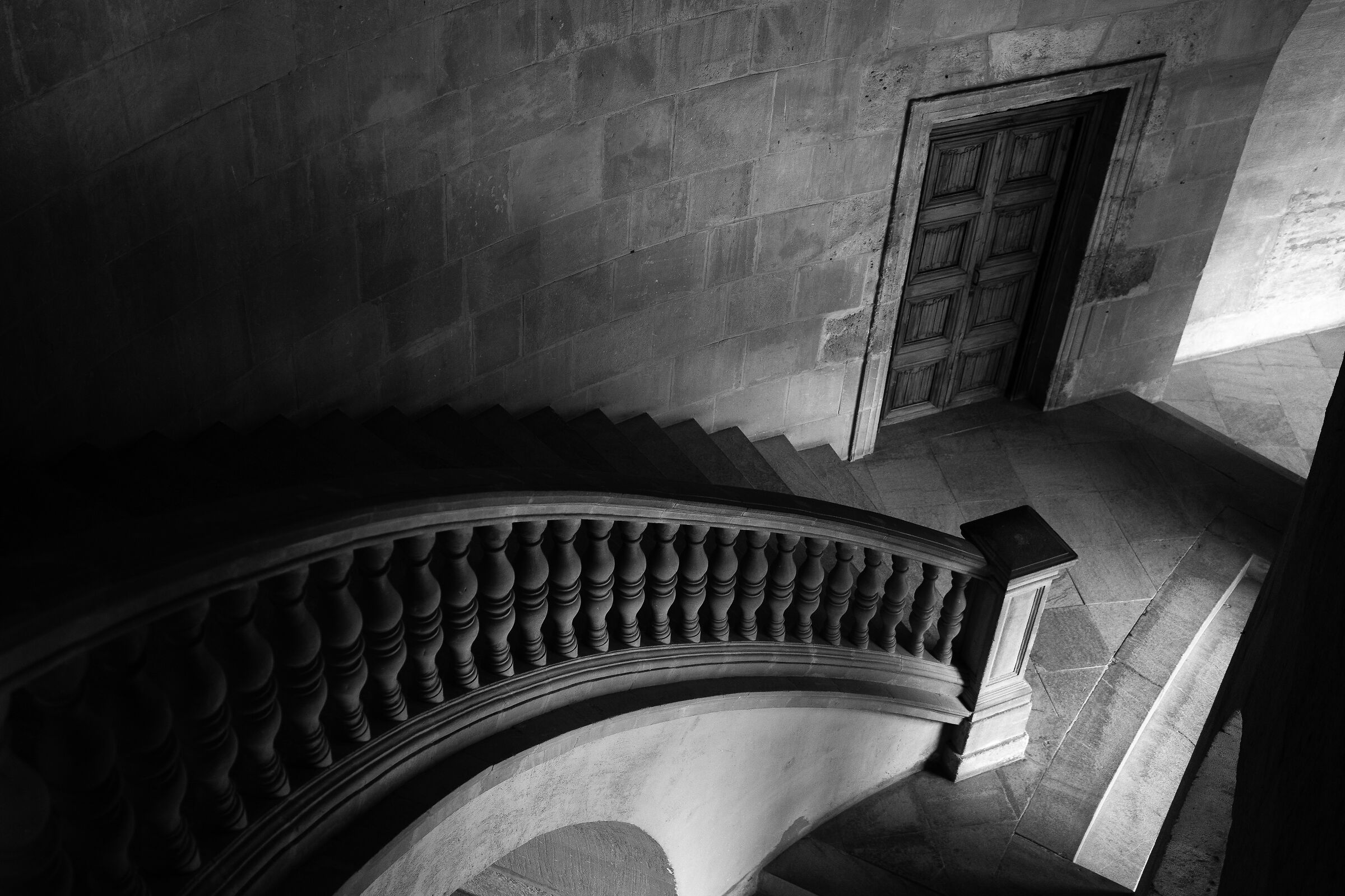 Palace of Carlos V - Granada - Stairway Detail