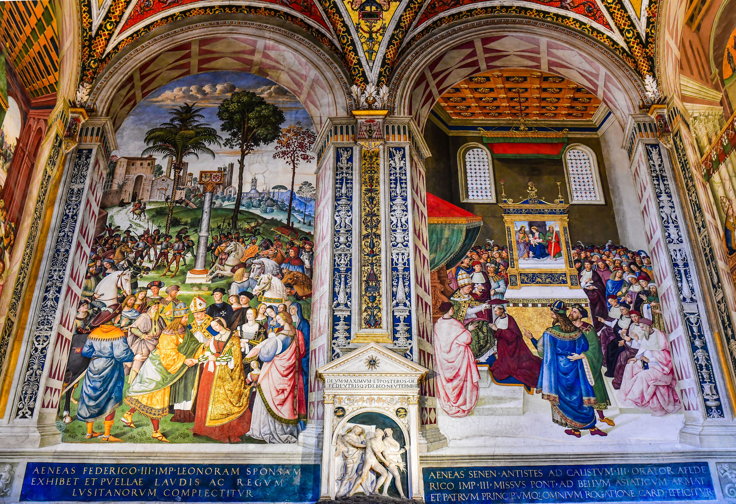 Duomo di Siena-Detail Piccolomini Library
