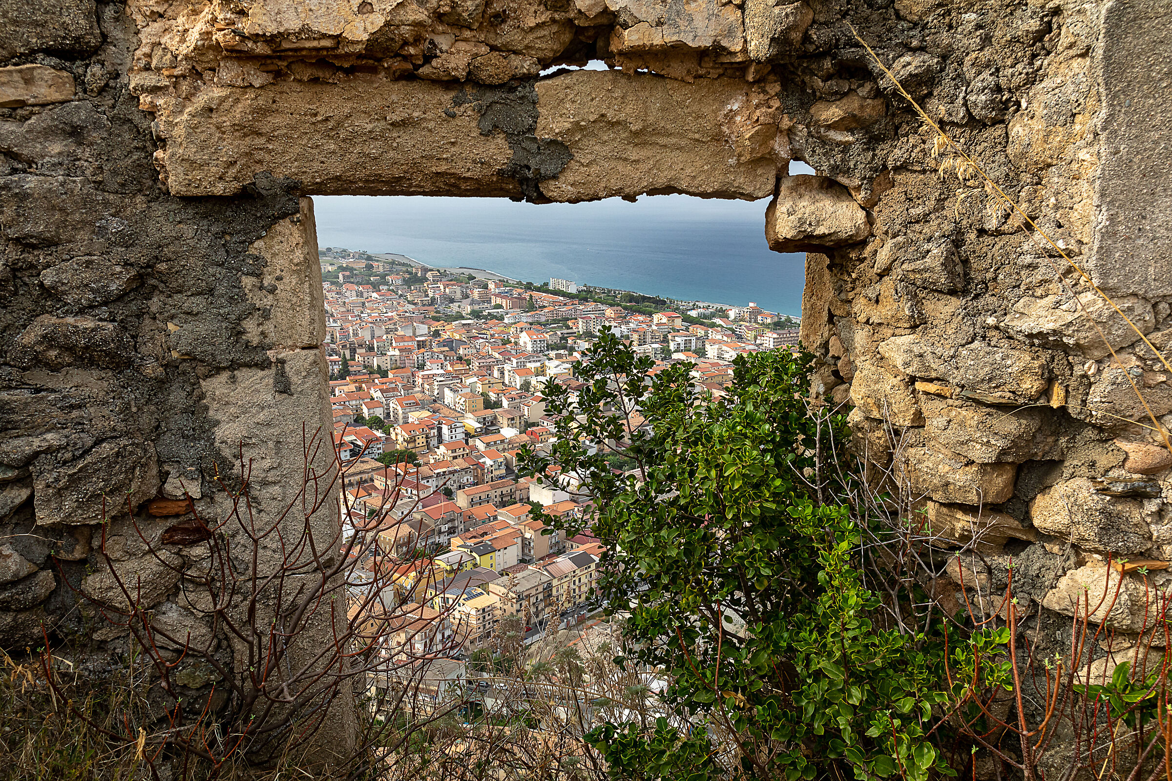 Window on the Tyrrhenian Sea