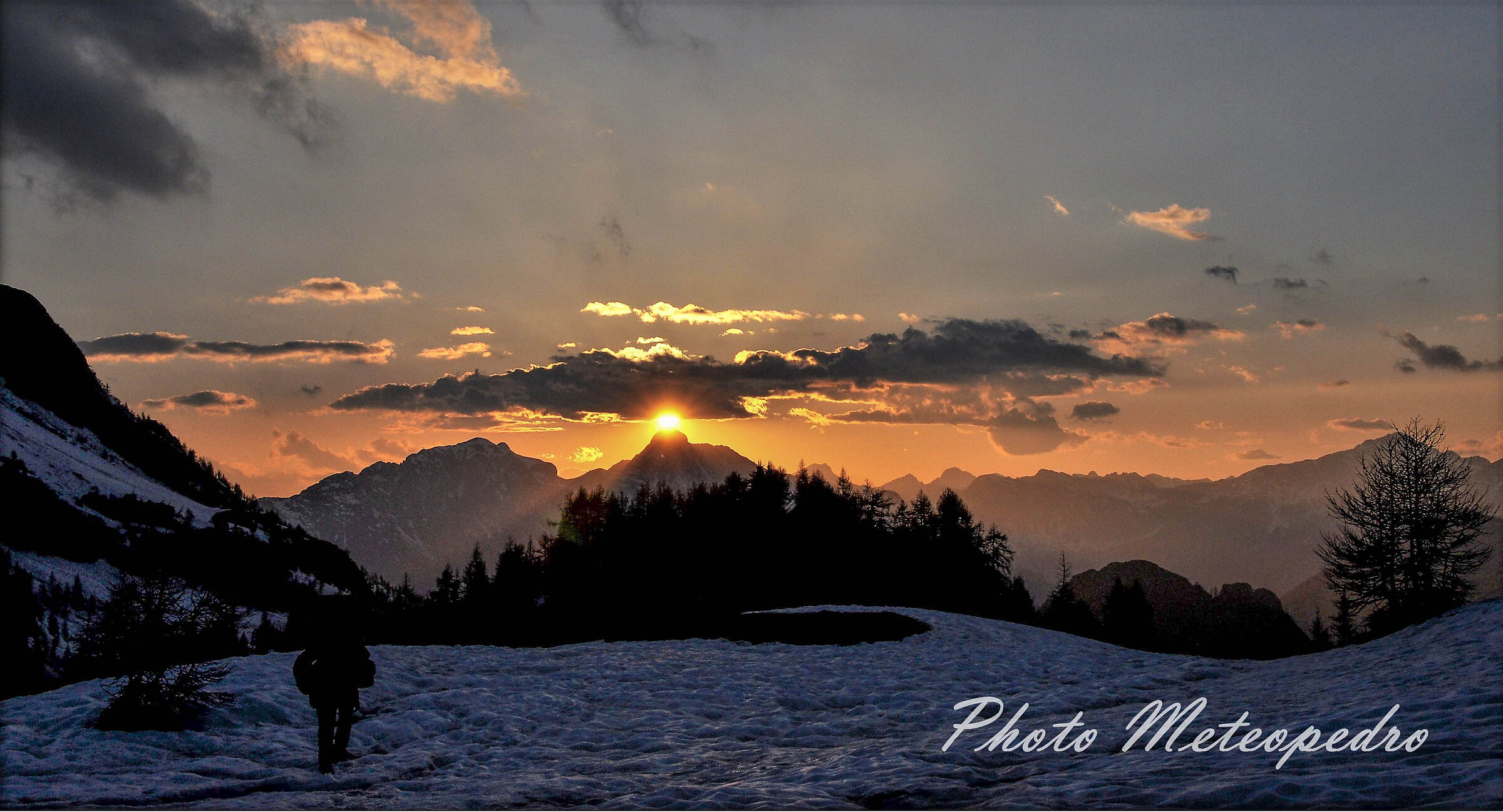 Tramonto in alta quota