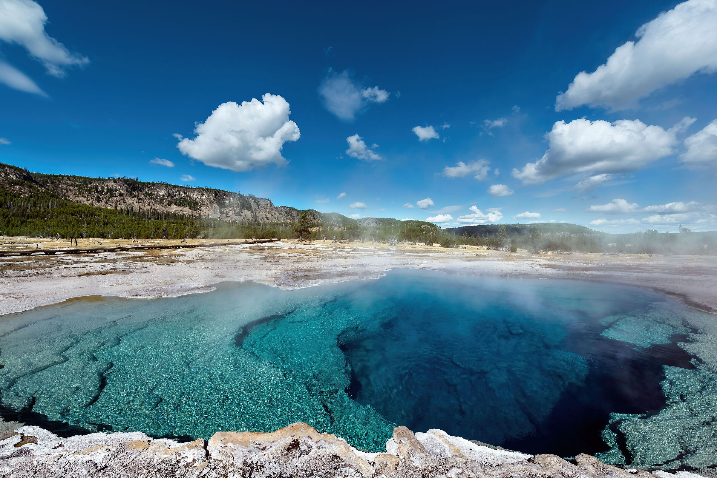 the Sapphire Pool, Biscuit Basin
