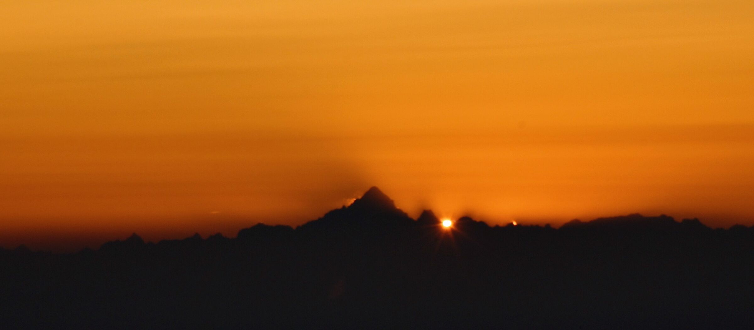 Primo tramonto dell'anno