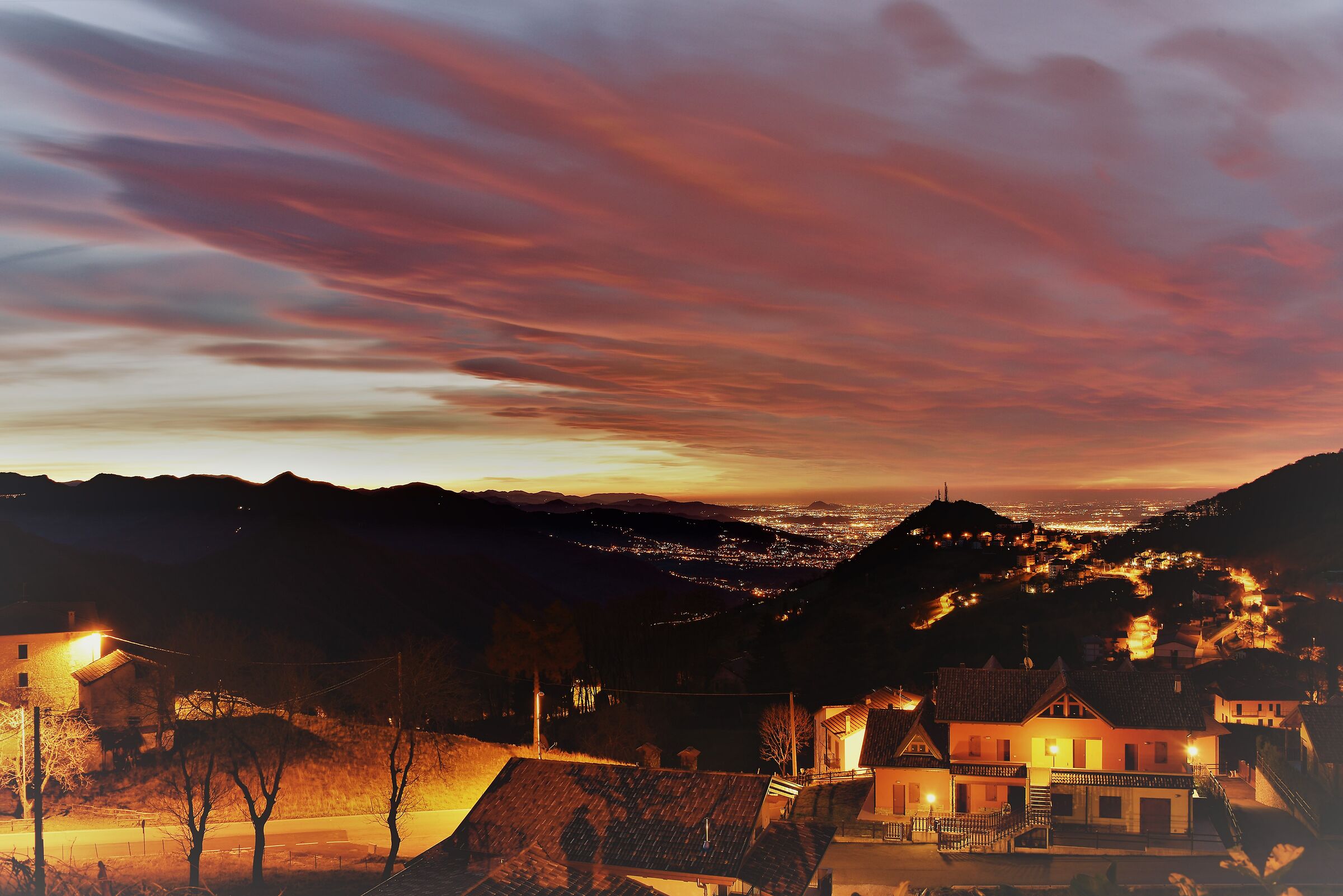 alba vista dalla Roncola