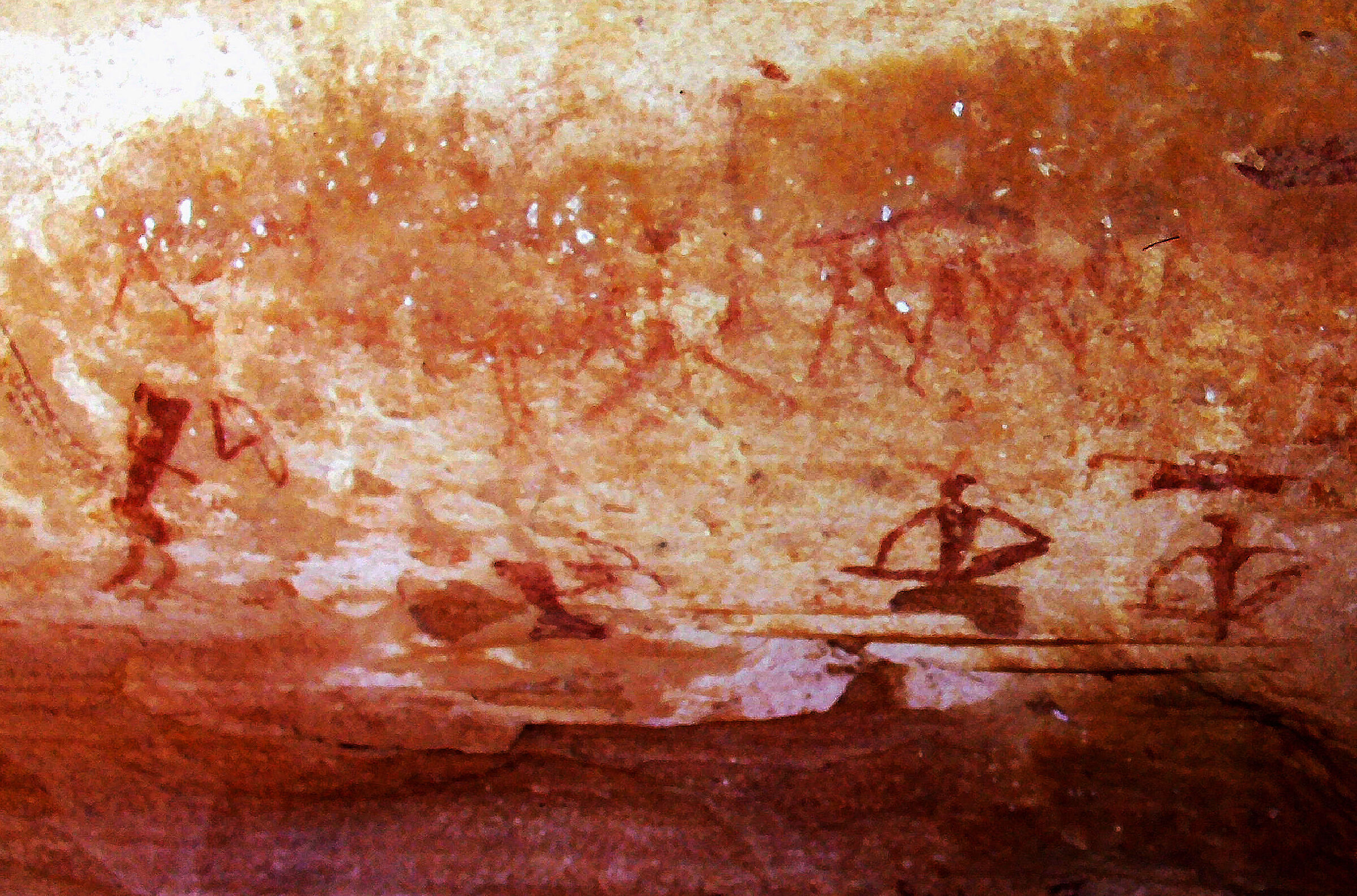 Namibia 1997 - Twyfelfontein: cacciatori