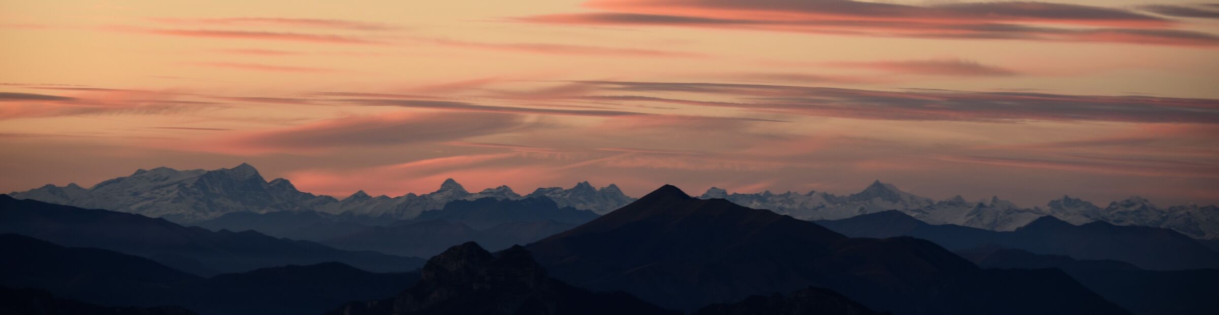 il cielo si tinge di rosa