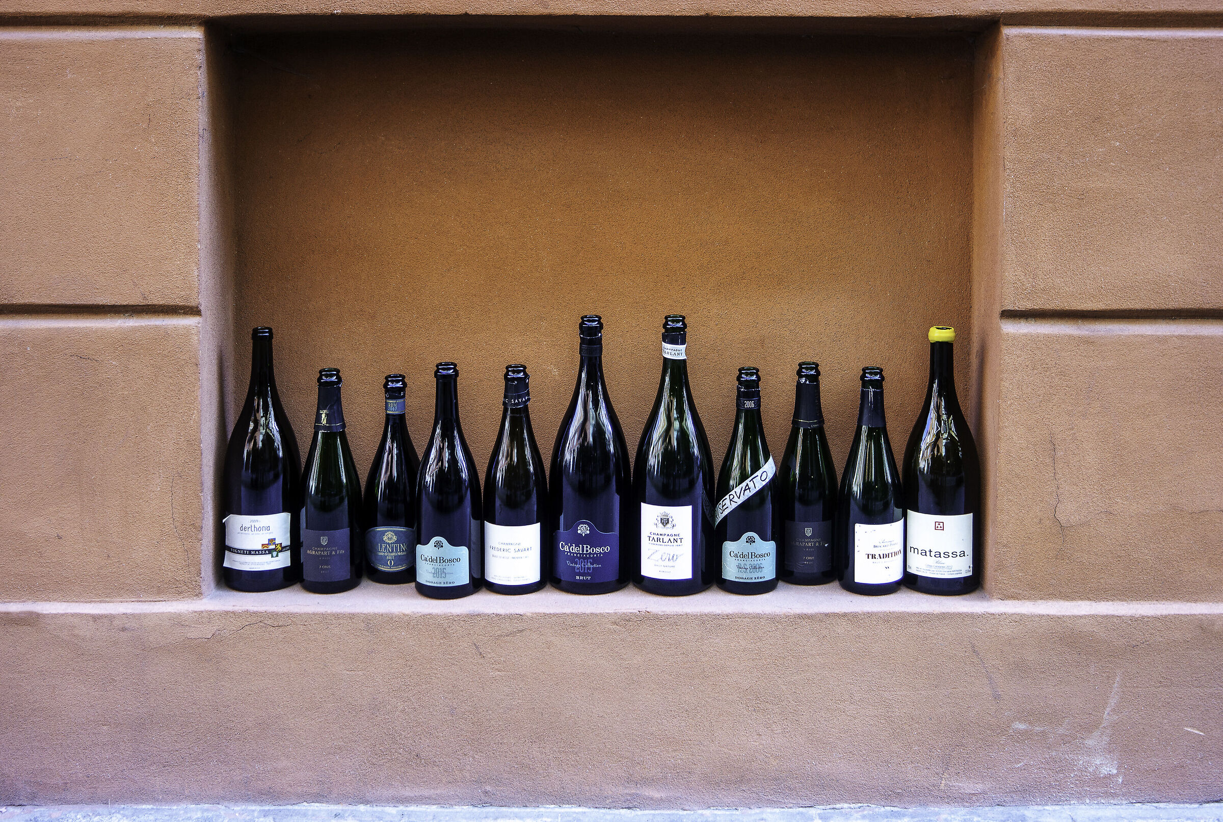 The bottles of the wall