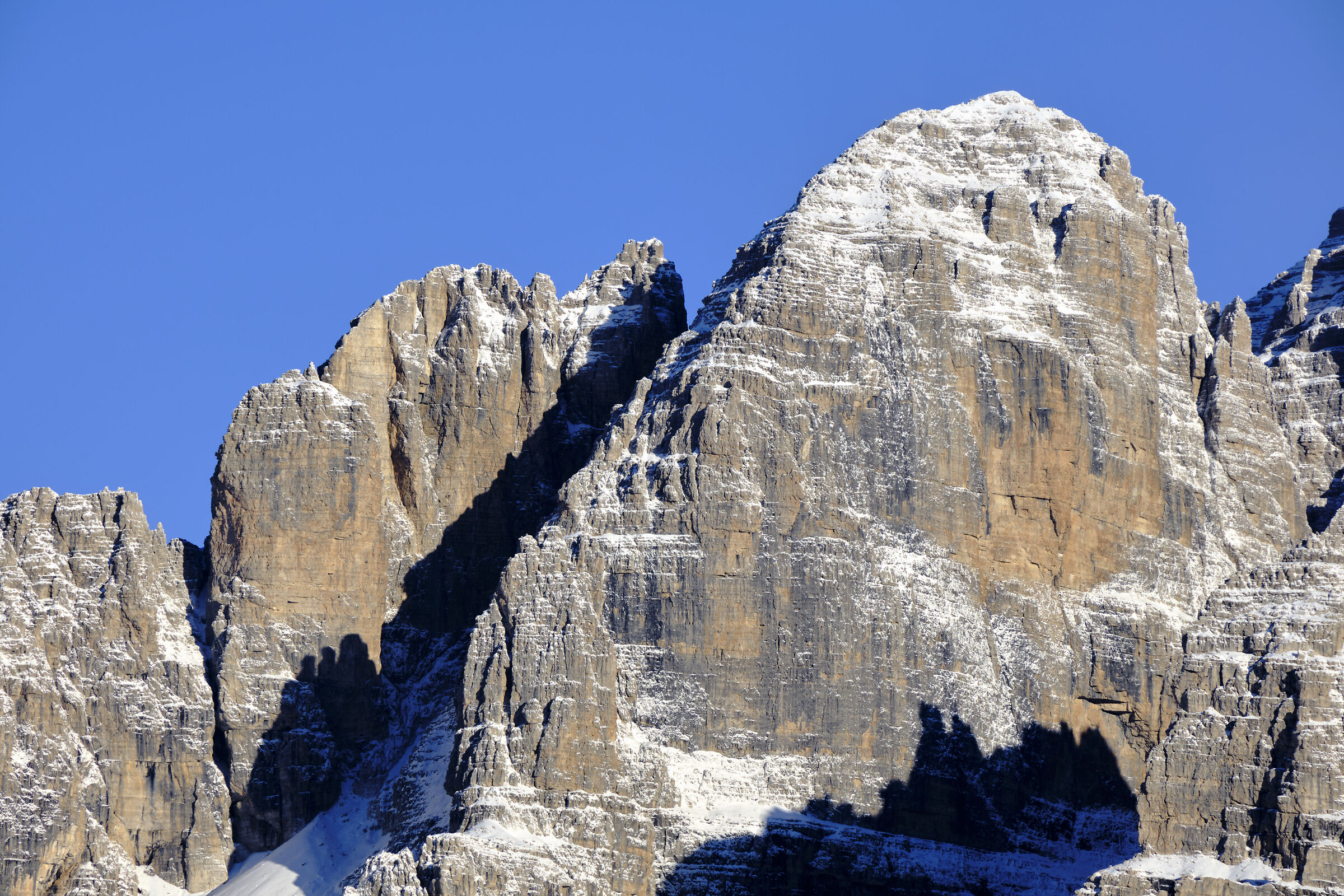 First snow in the Dolomites