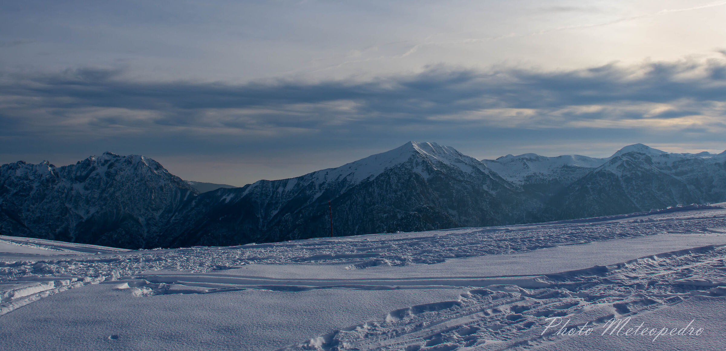 Winter overview, from the San  Marco pass