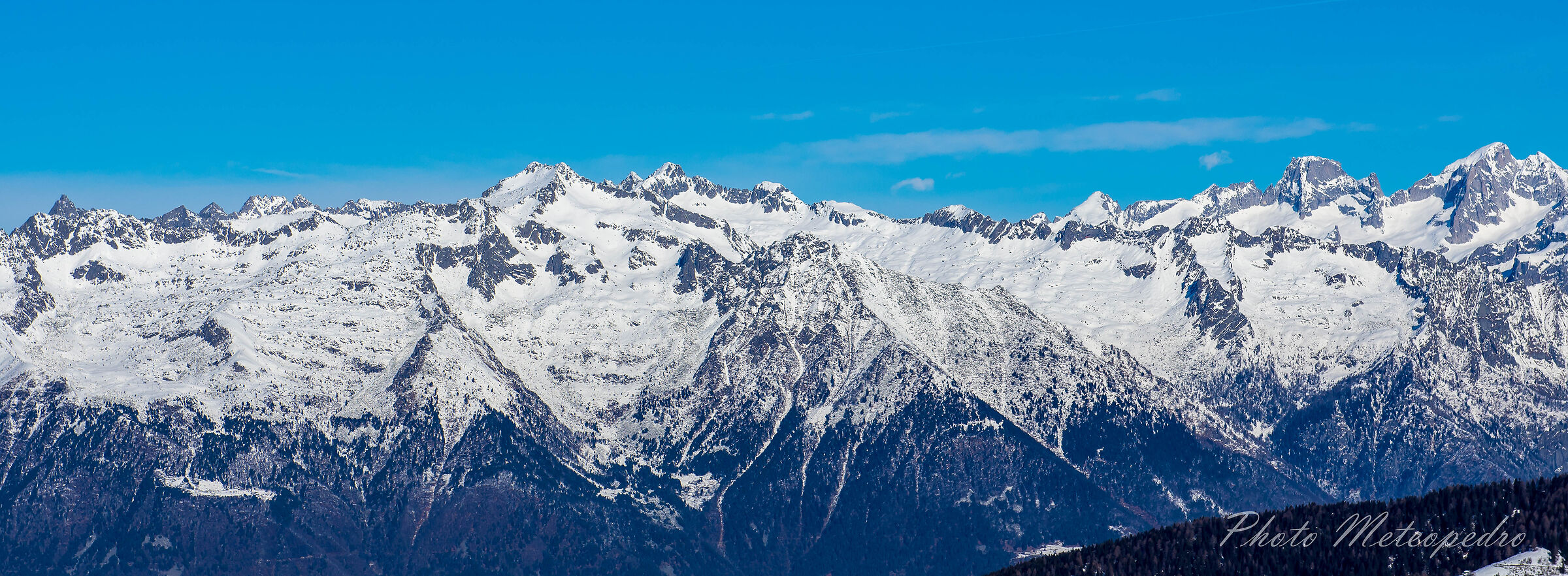 Winter overview, from the San Marco pass