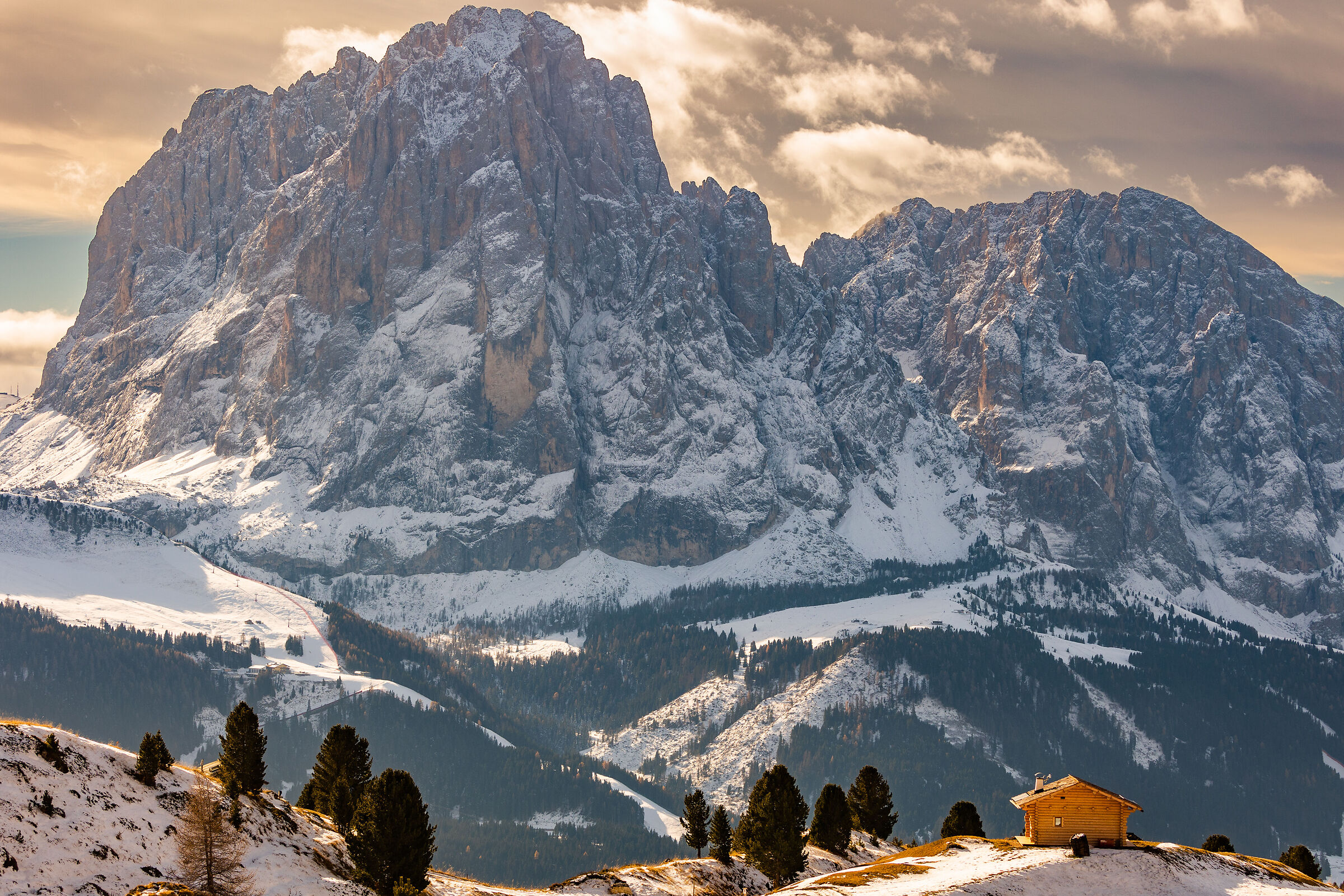 The Sassolungo from seceda 01