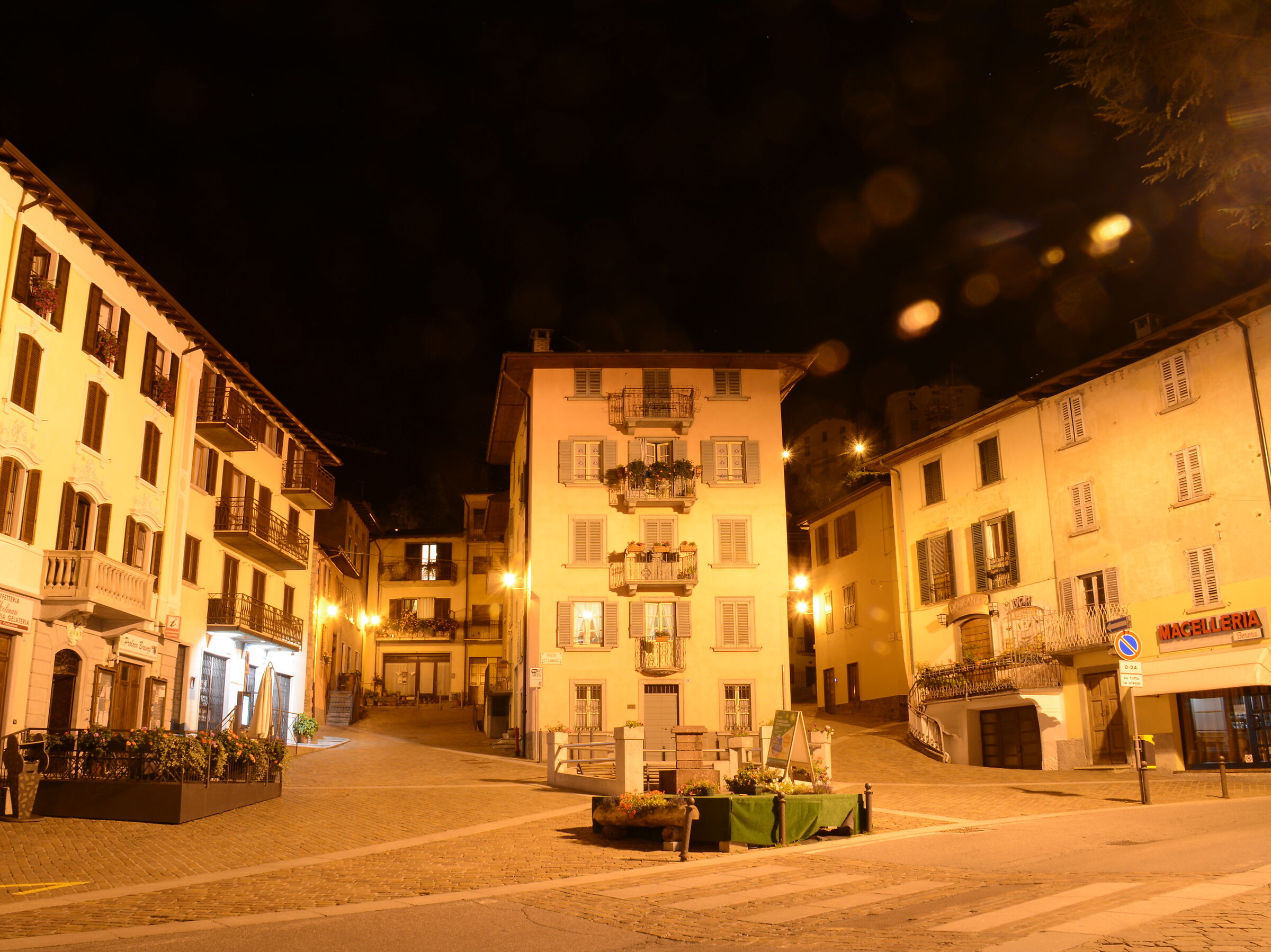 The deserted village square