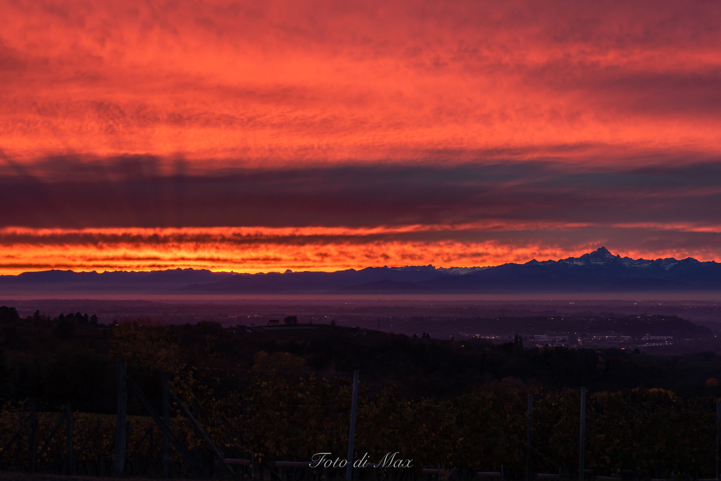 Sunset dalle Langhe