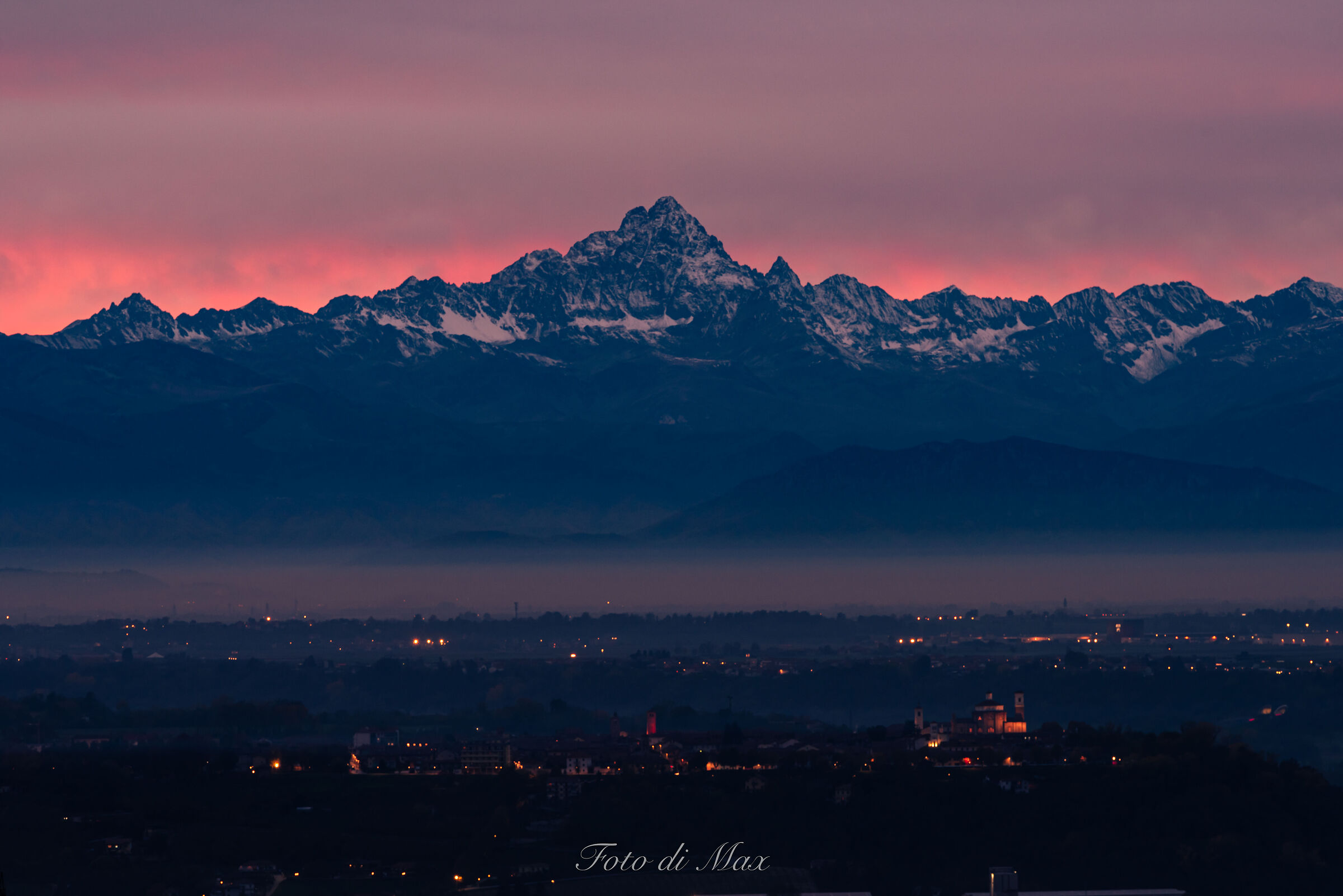 Monviso sunset