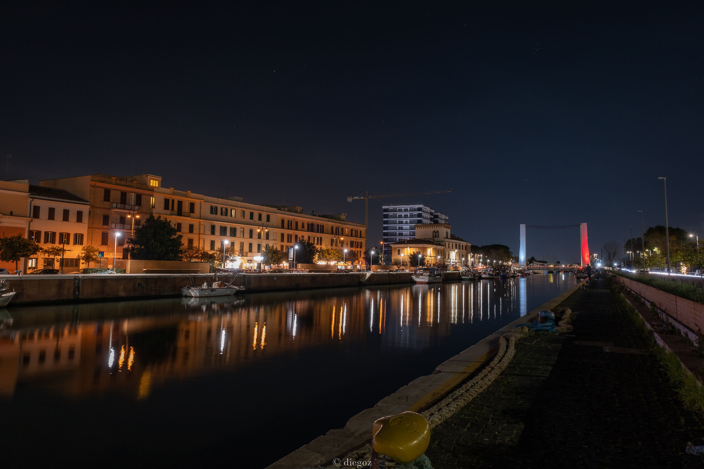 Fiumicino by night