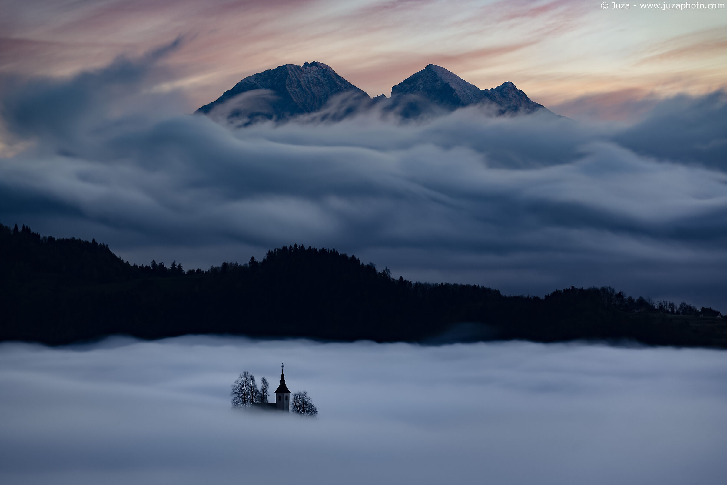 Emerging from the clouds