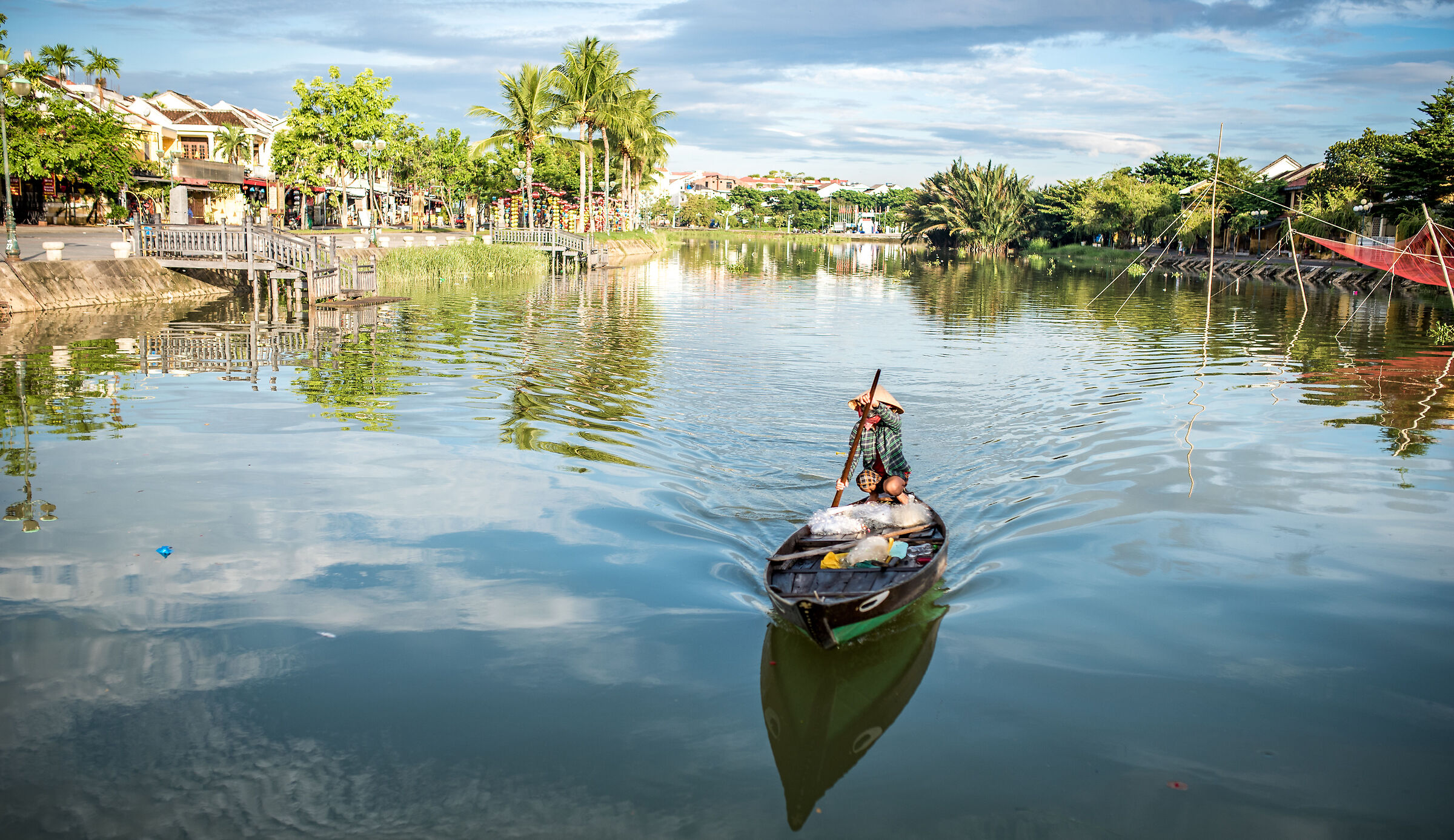 lungo il Thu Bon a Hoi An