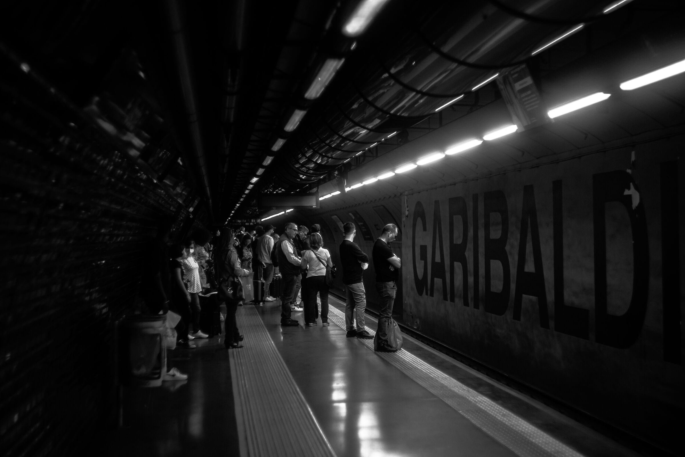 Waited at the subway