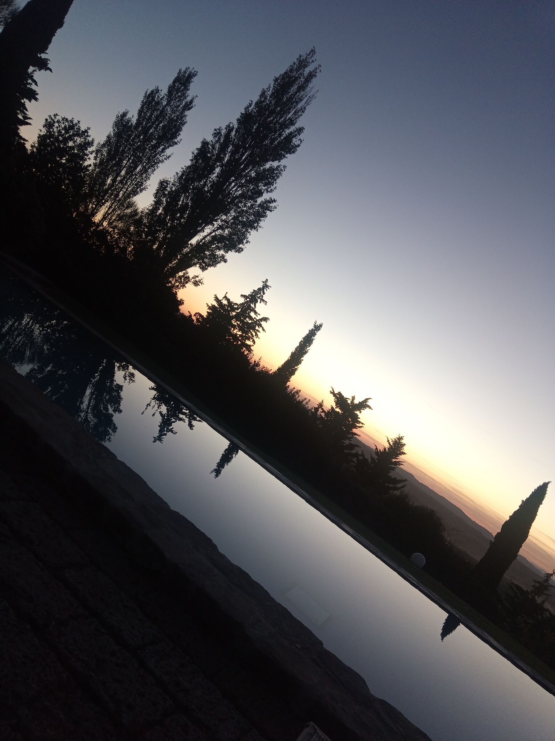 Tramonto a Villa Apparita - Val d'Orcia - Toscana