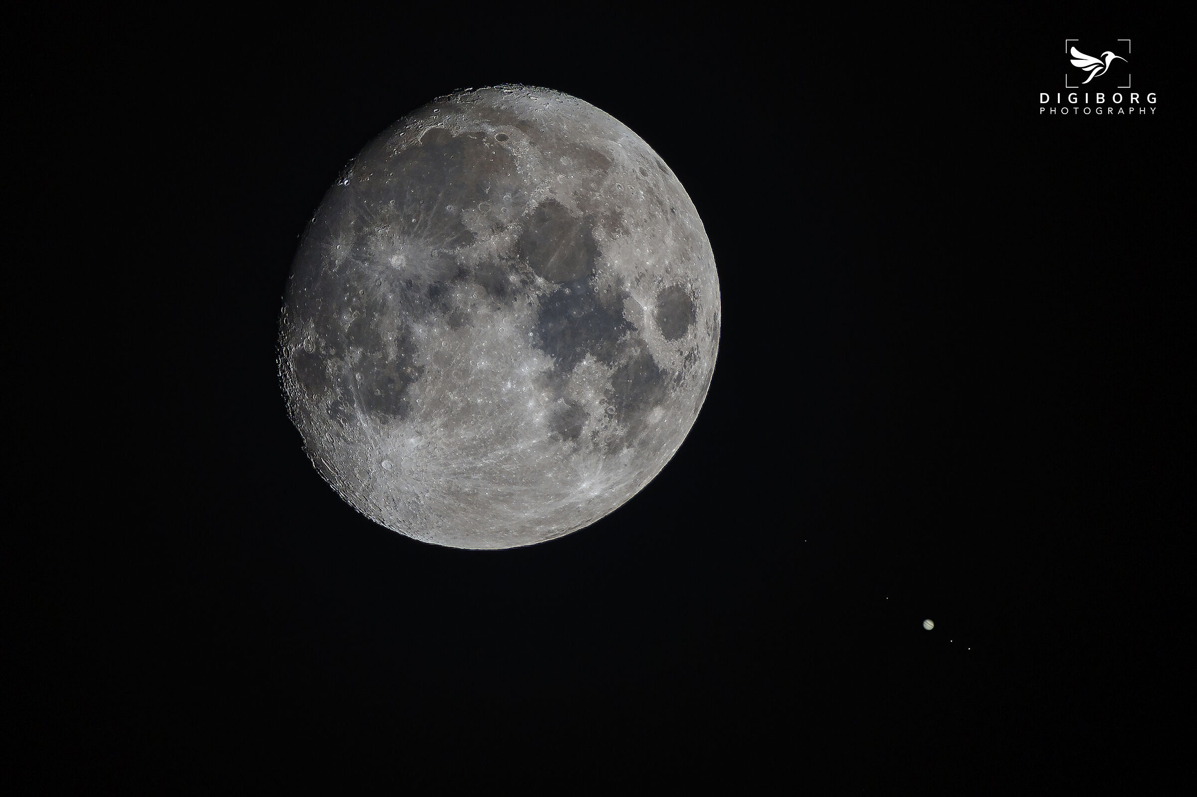 Moon and Jupiter
