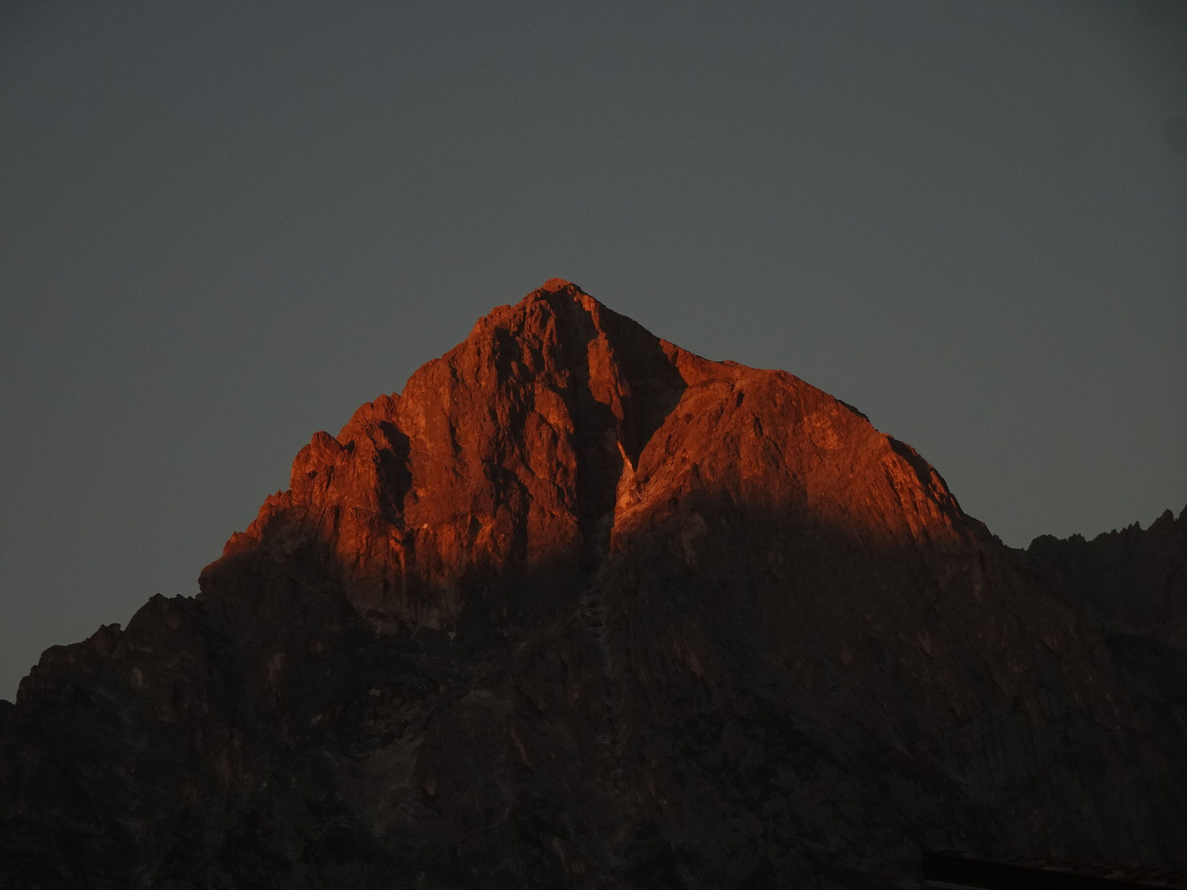 Sunrise on the Corno Grande from Colliberti.