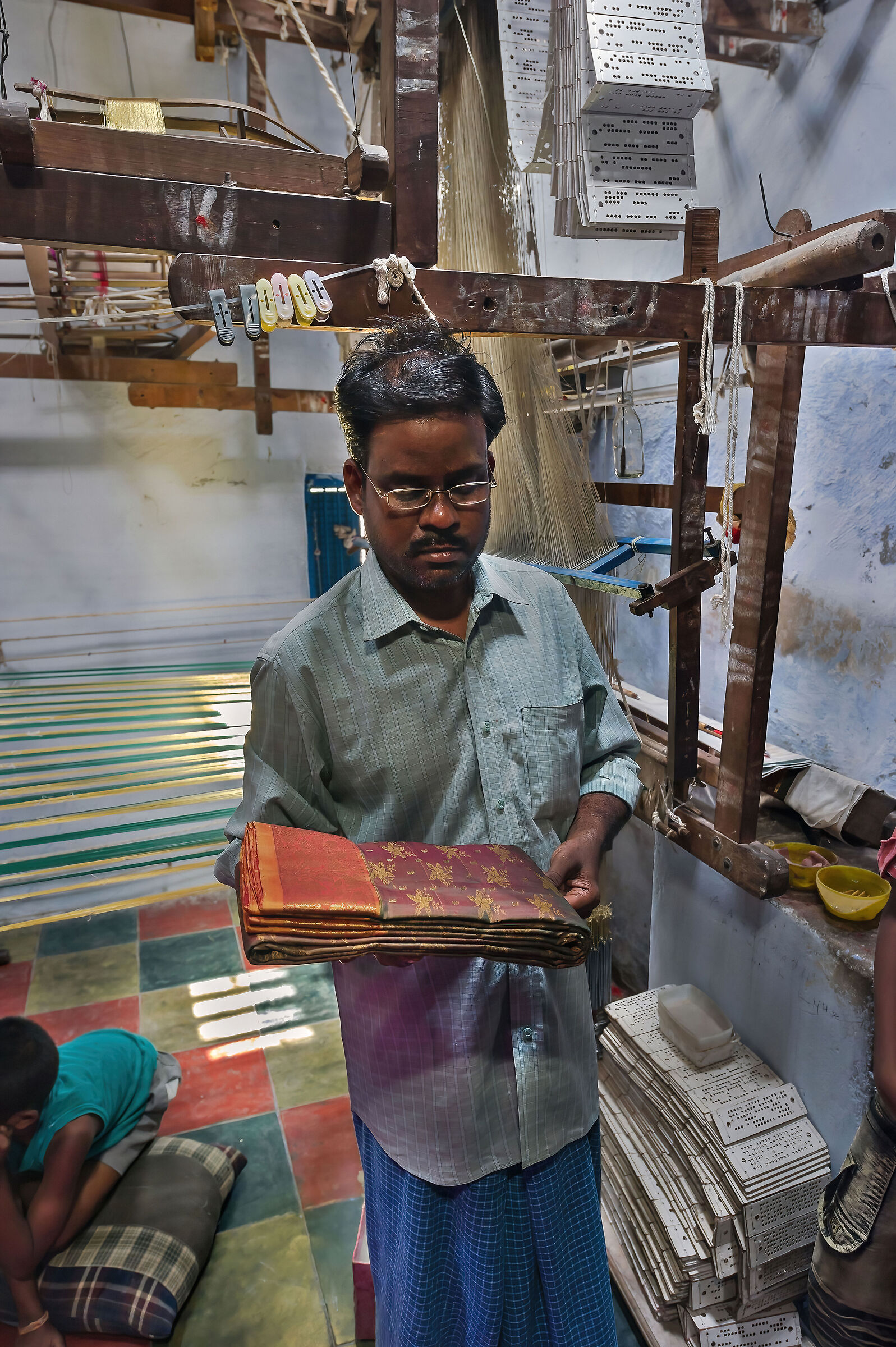 un sari appena prodotto