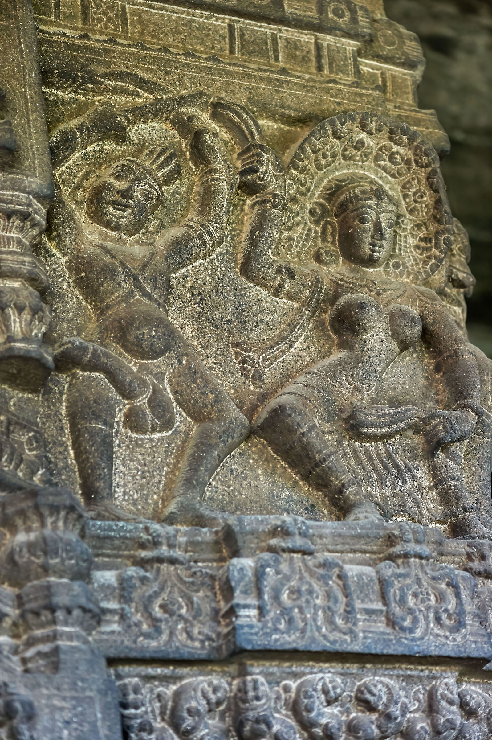 scultura esaltante la fertilità nel Varadaraja temple