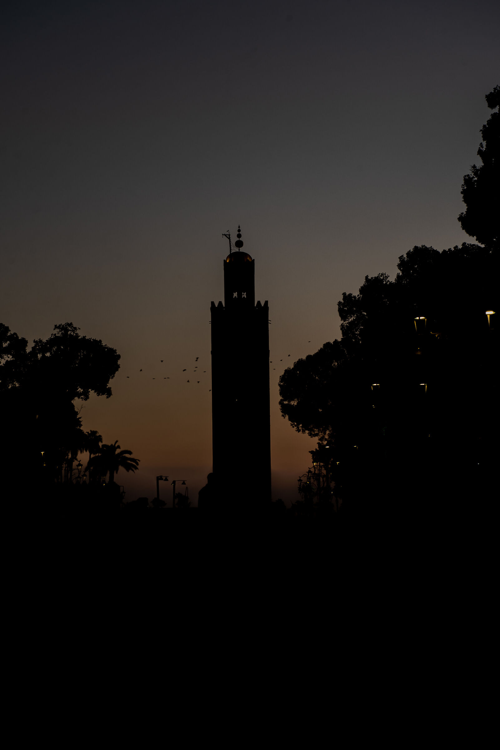 Sunset on the square