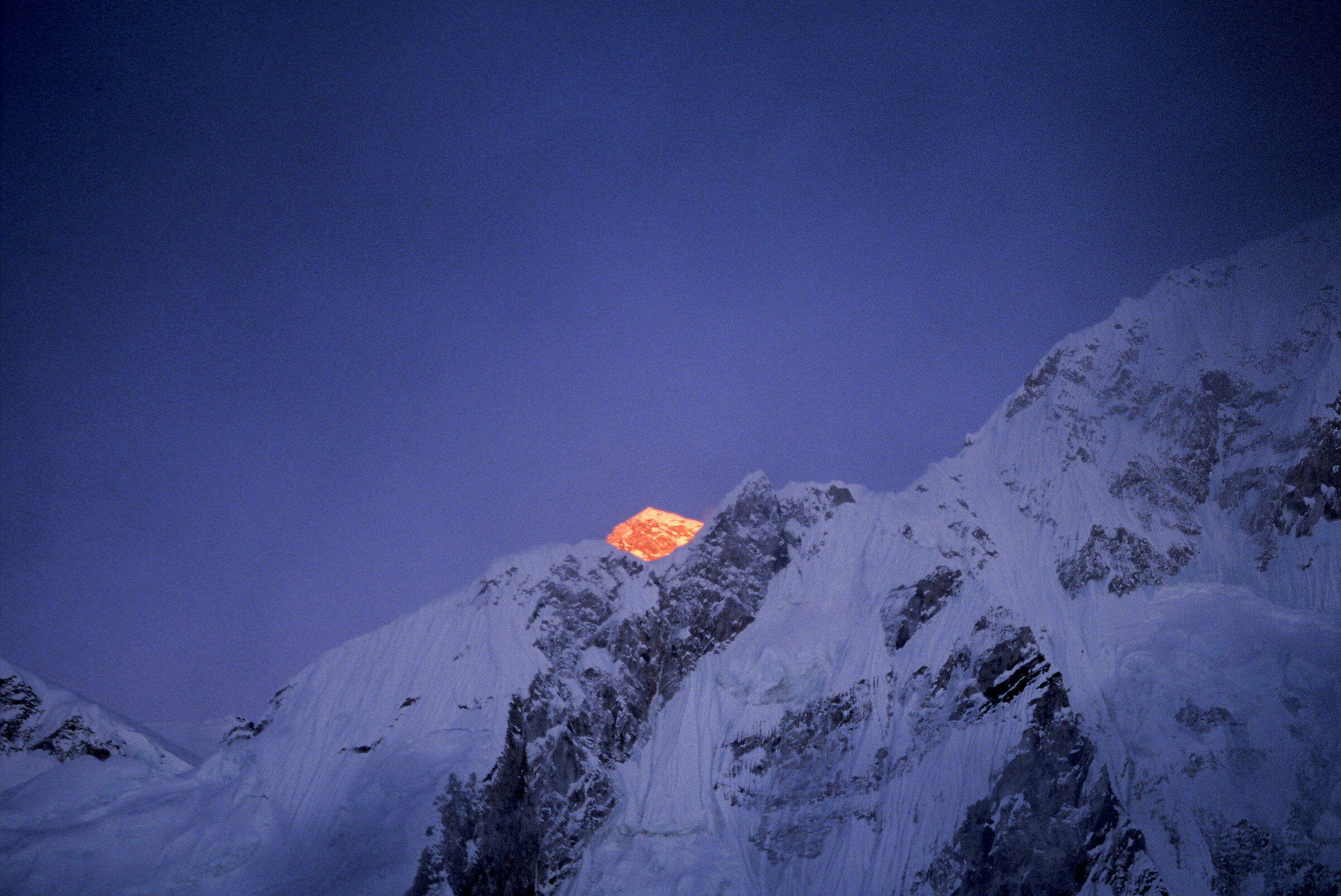 Tramonto sull'Everest, ottobre 1990