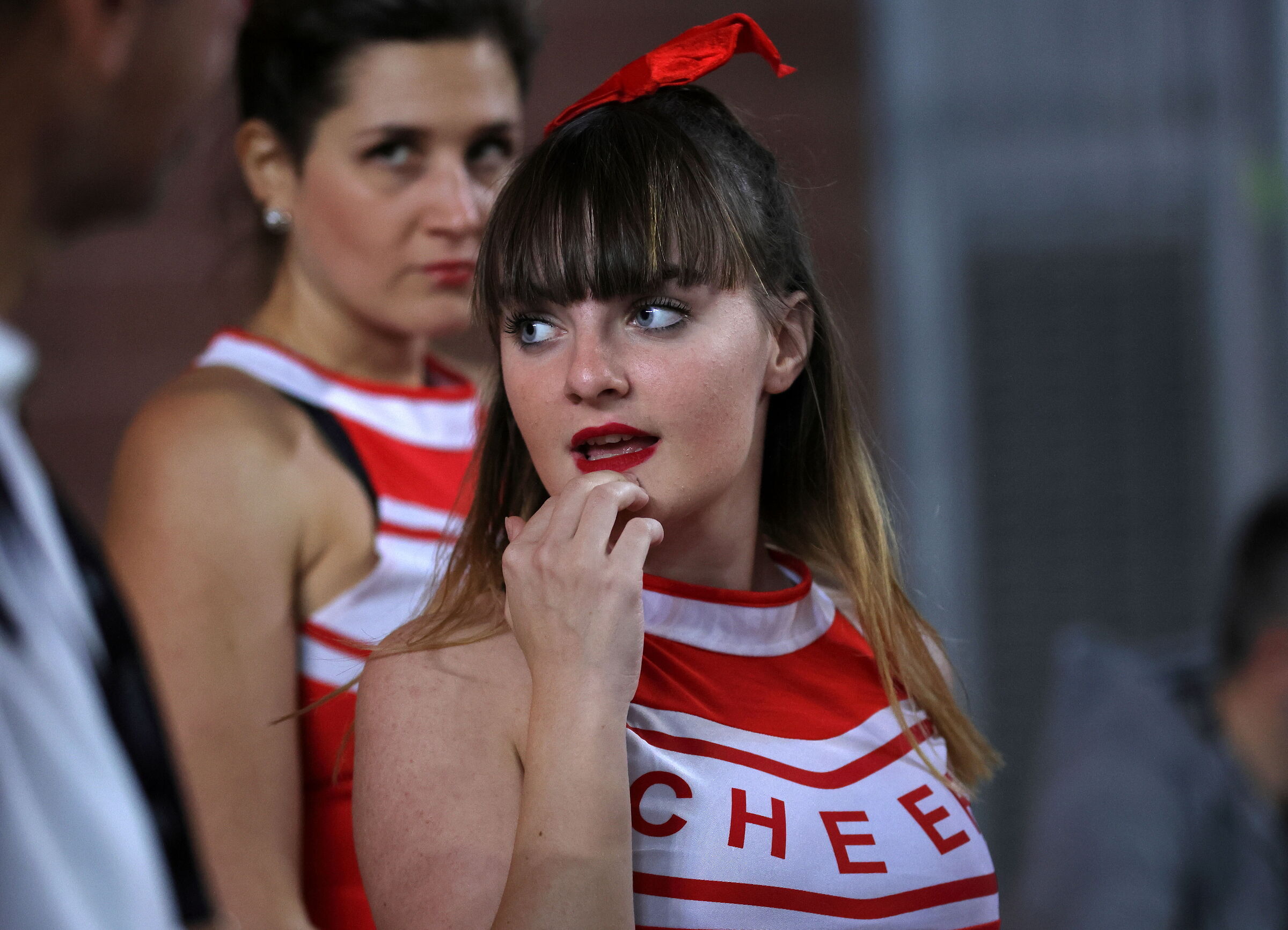 Before the performance.