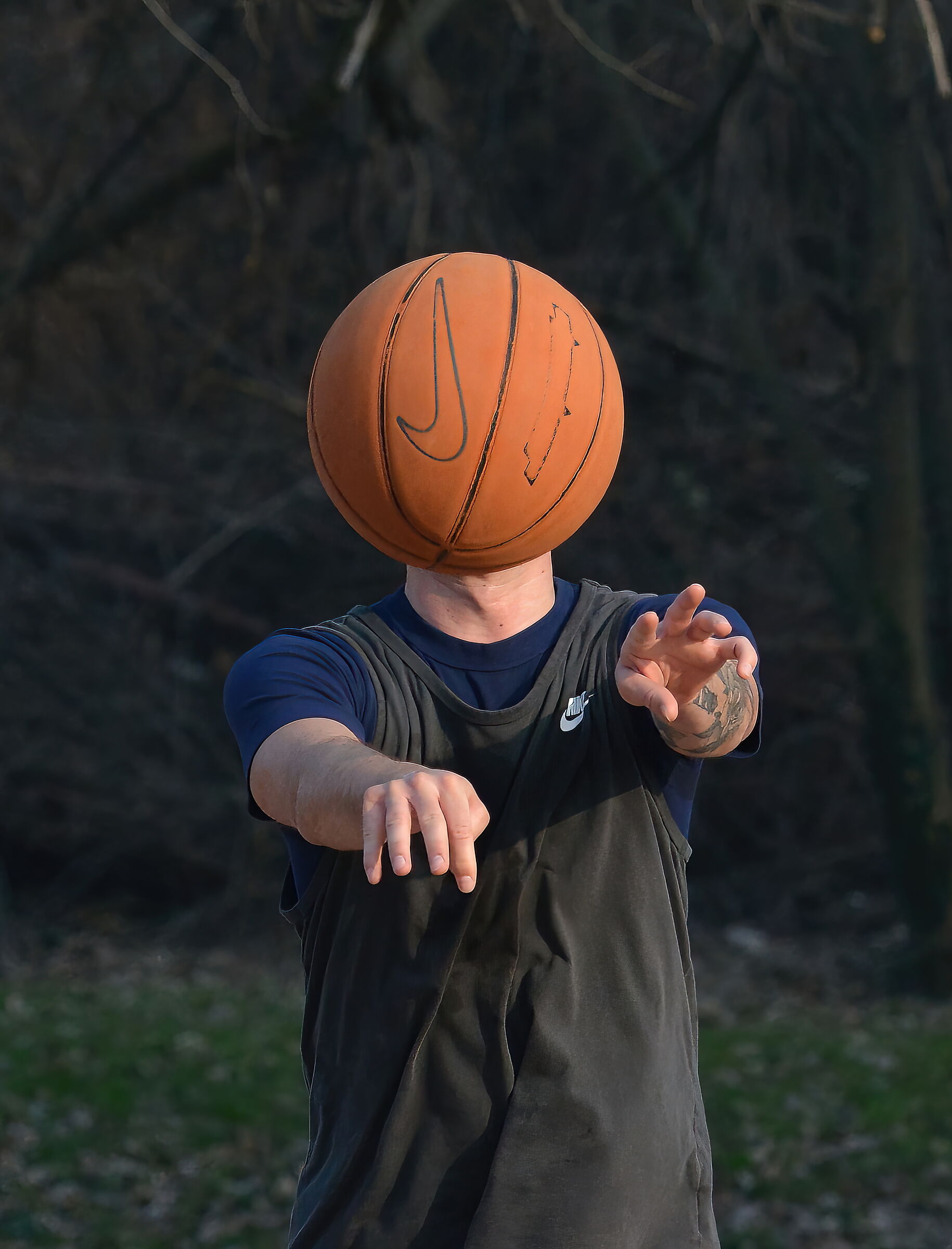 la testa nel pallone