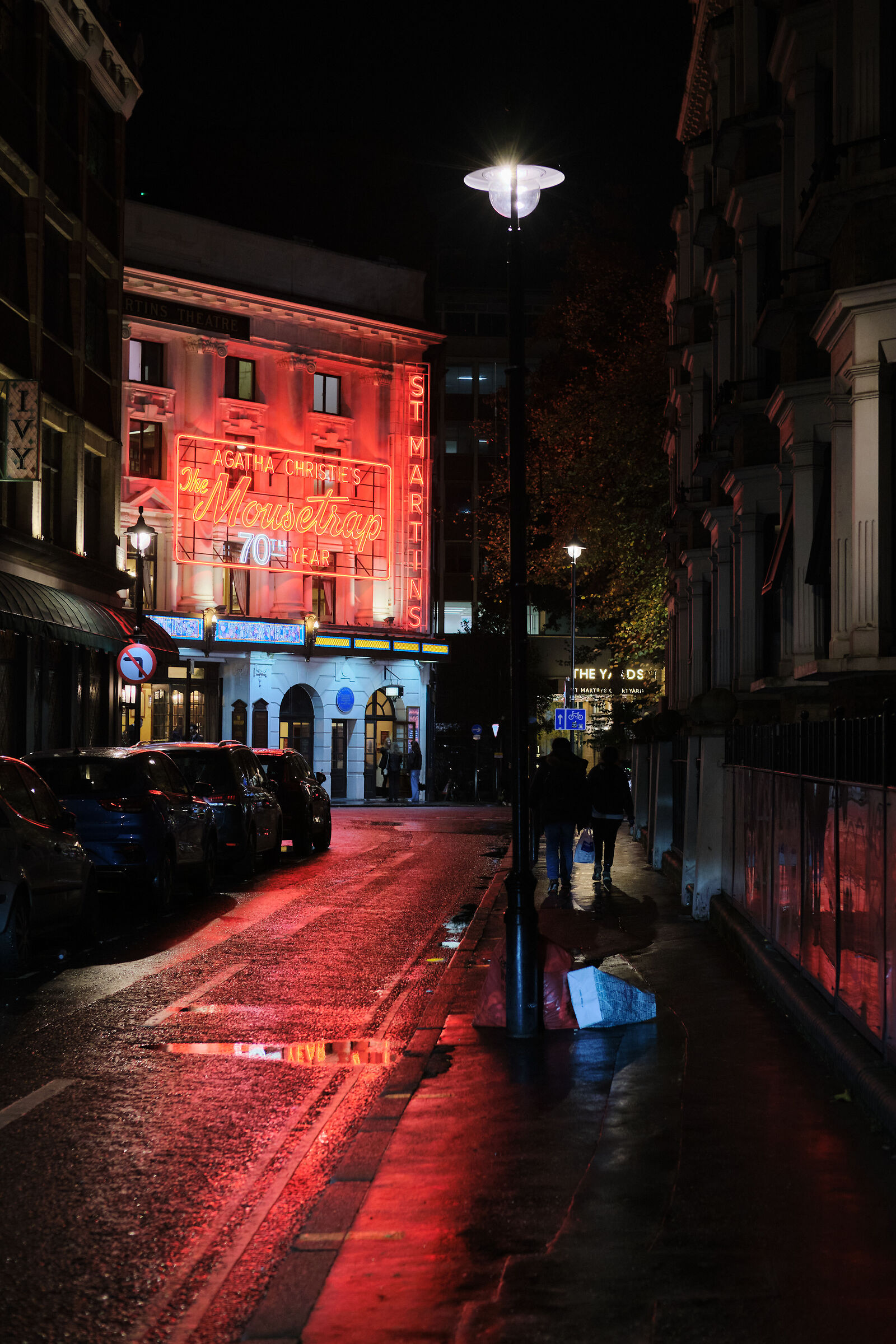A rainy night in London