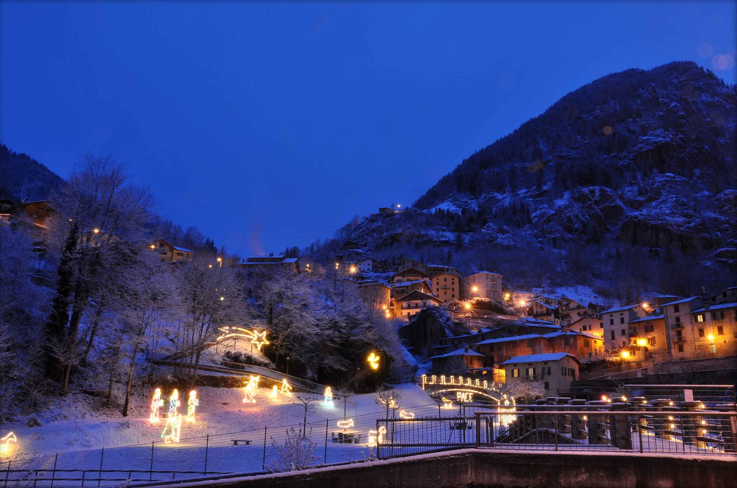 Crepuscolo sul presepe