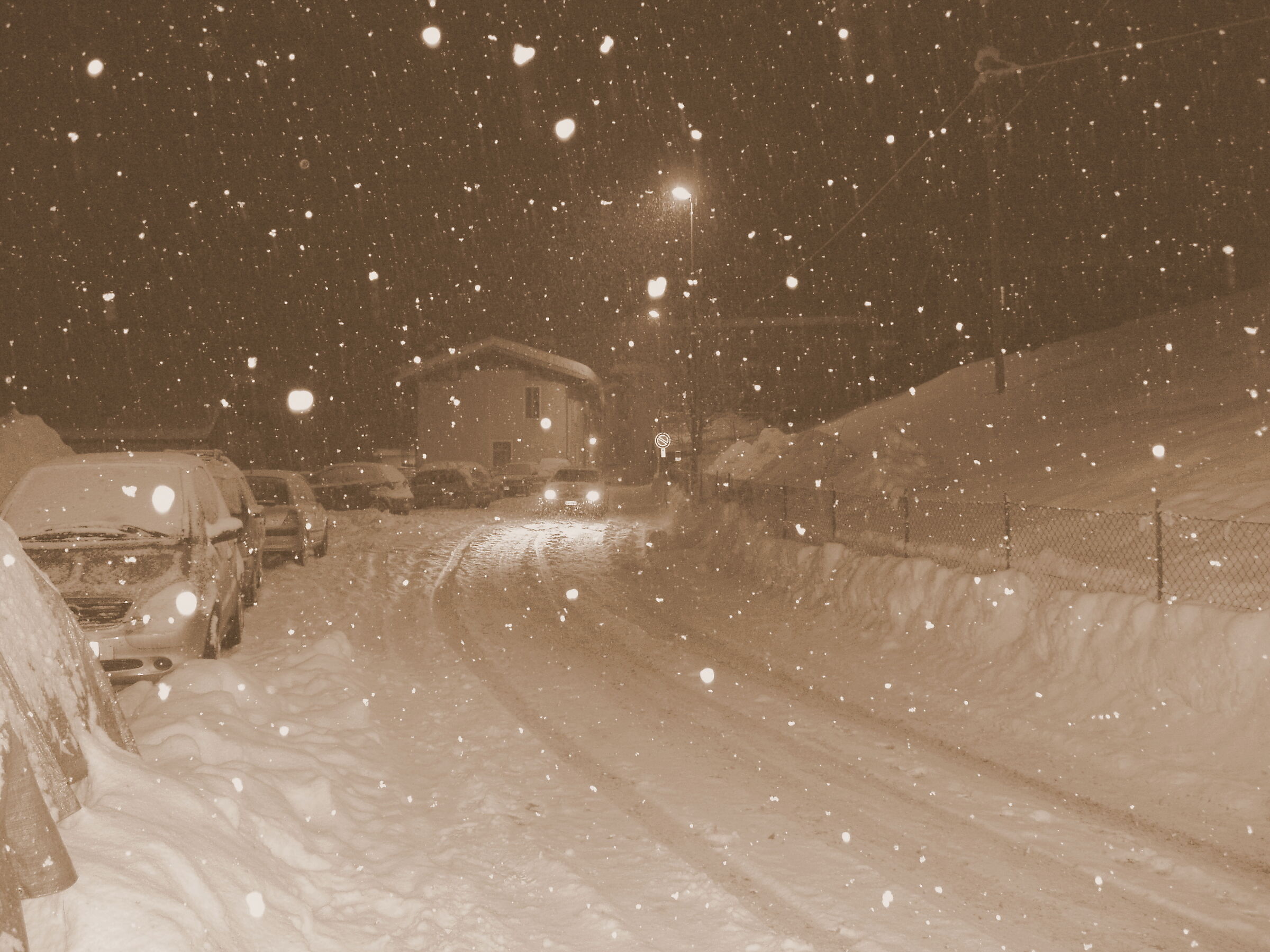 Nevicata notturna