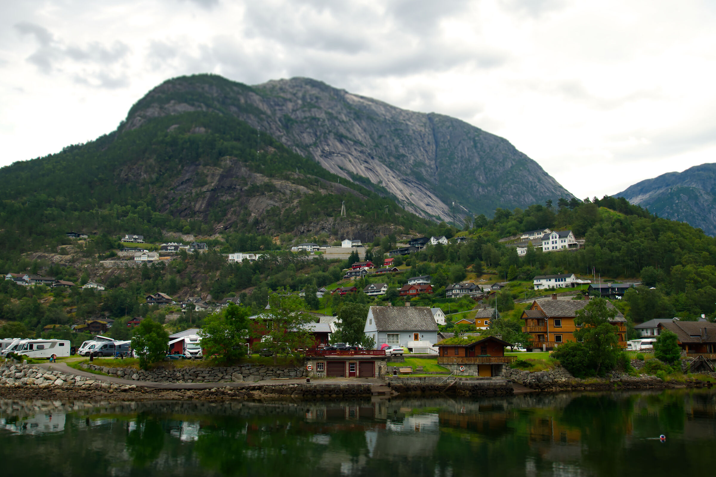 Village on the fjord