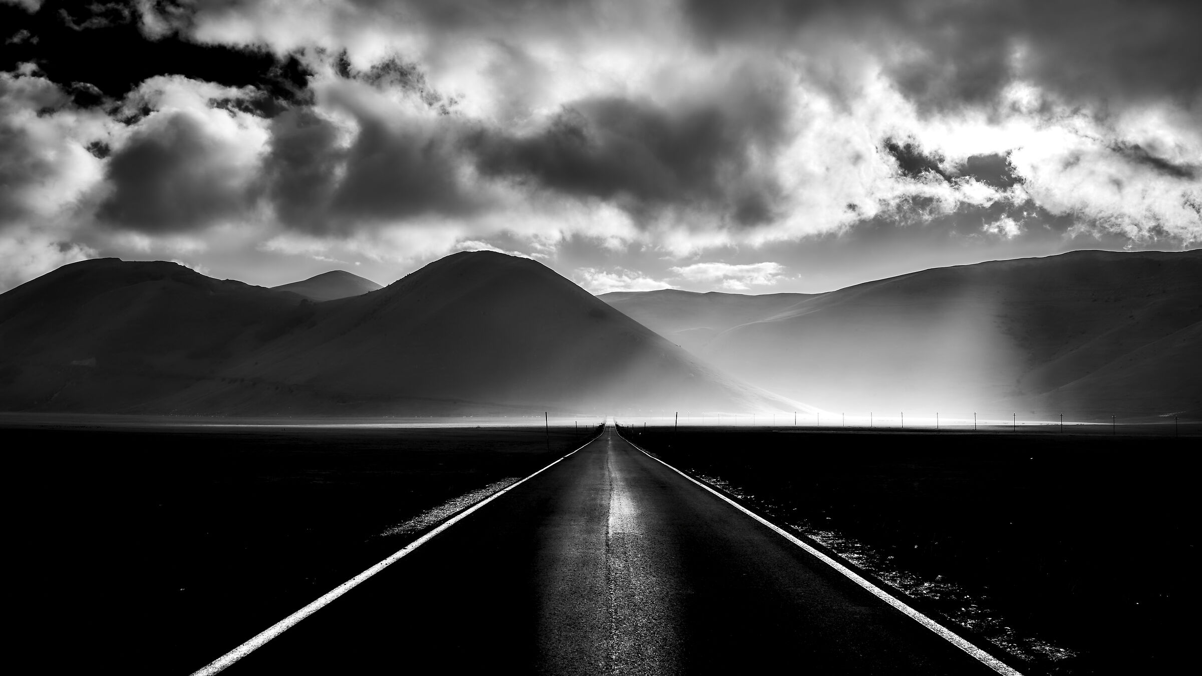 La piana verso Norcia.