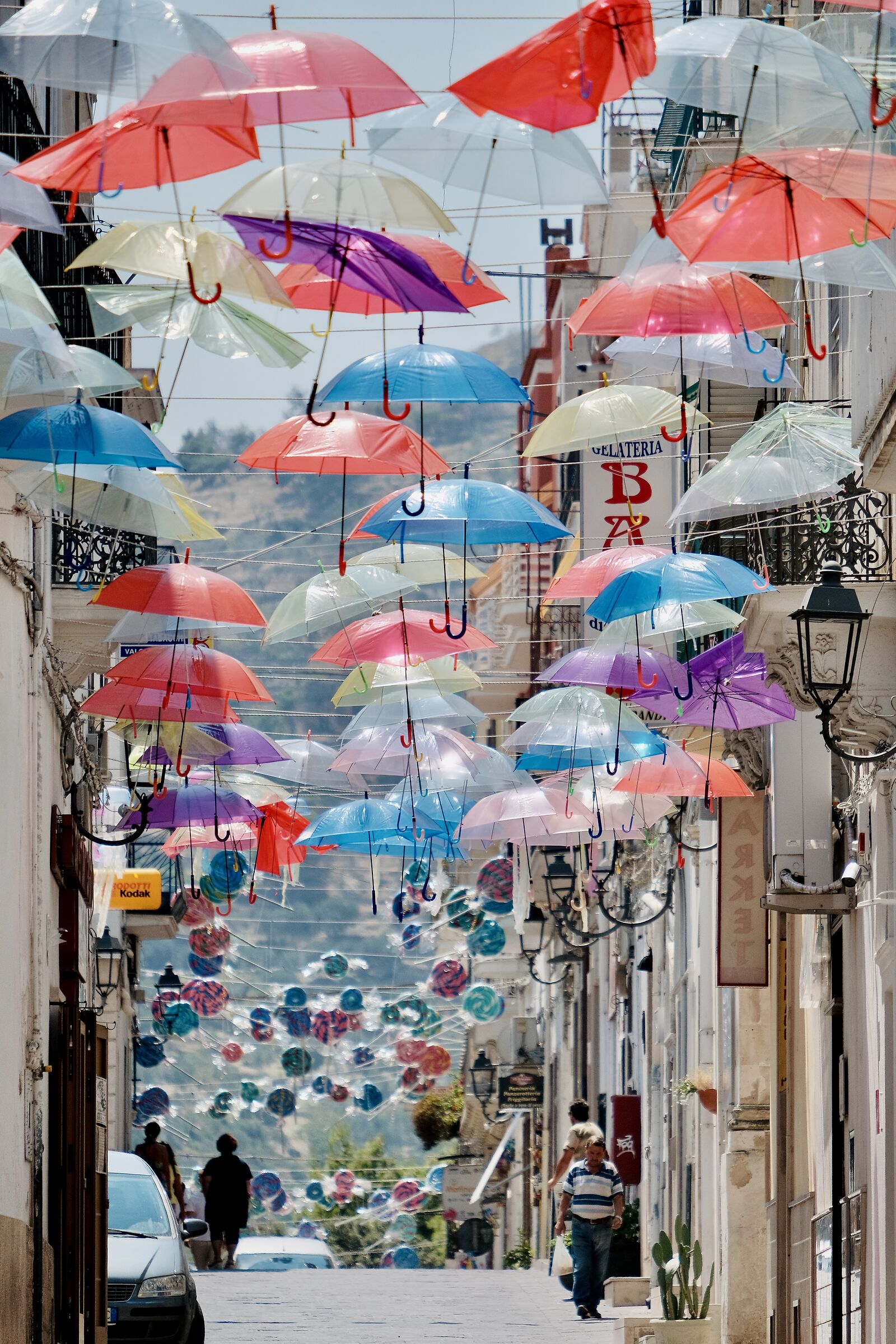 Morning under the umbrella